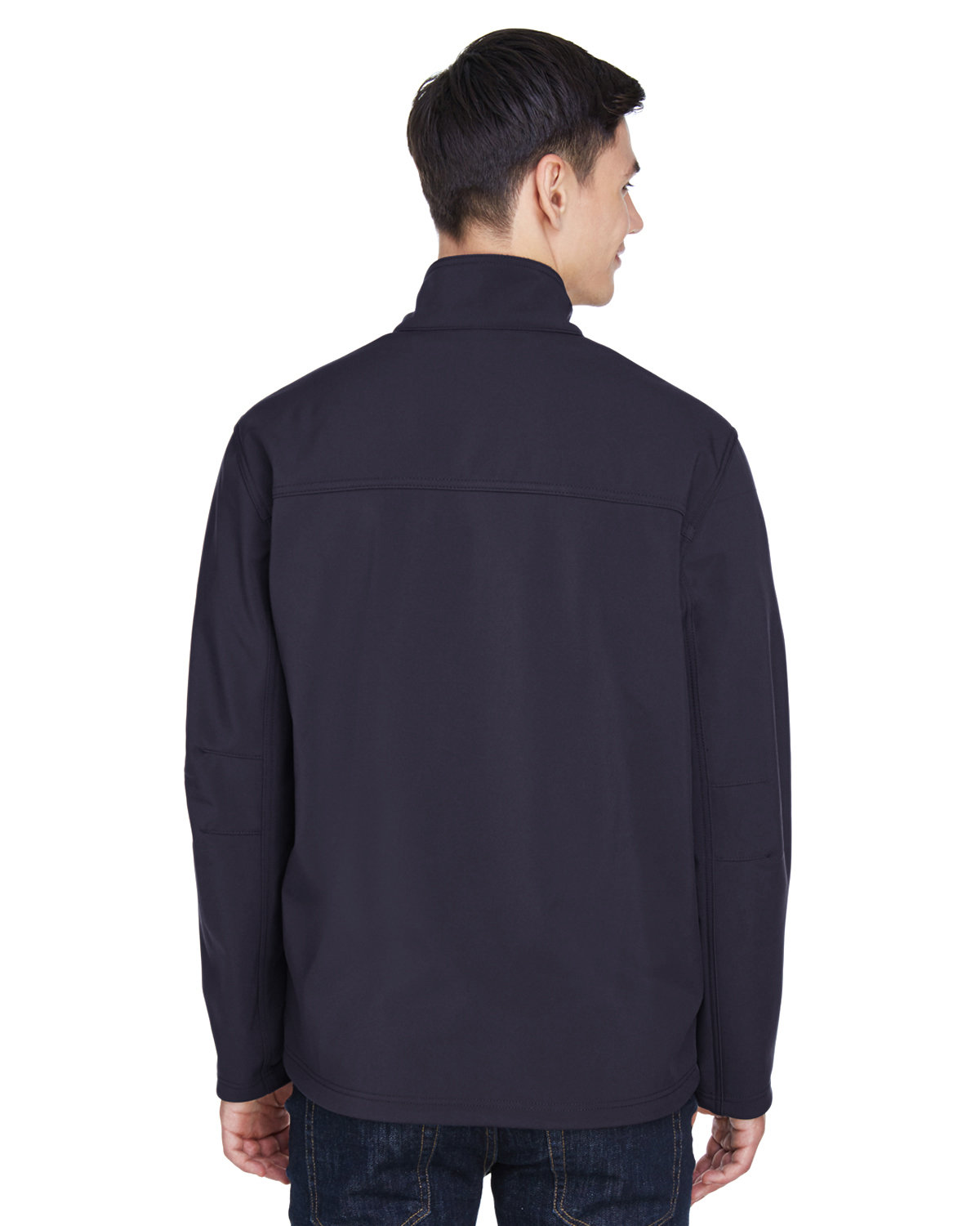 88099 North End Mens Three-Layer Fleece Bonded Performance Soft Shell Jacket - Back Image