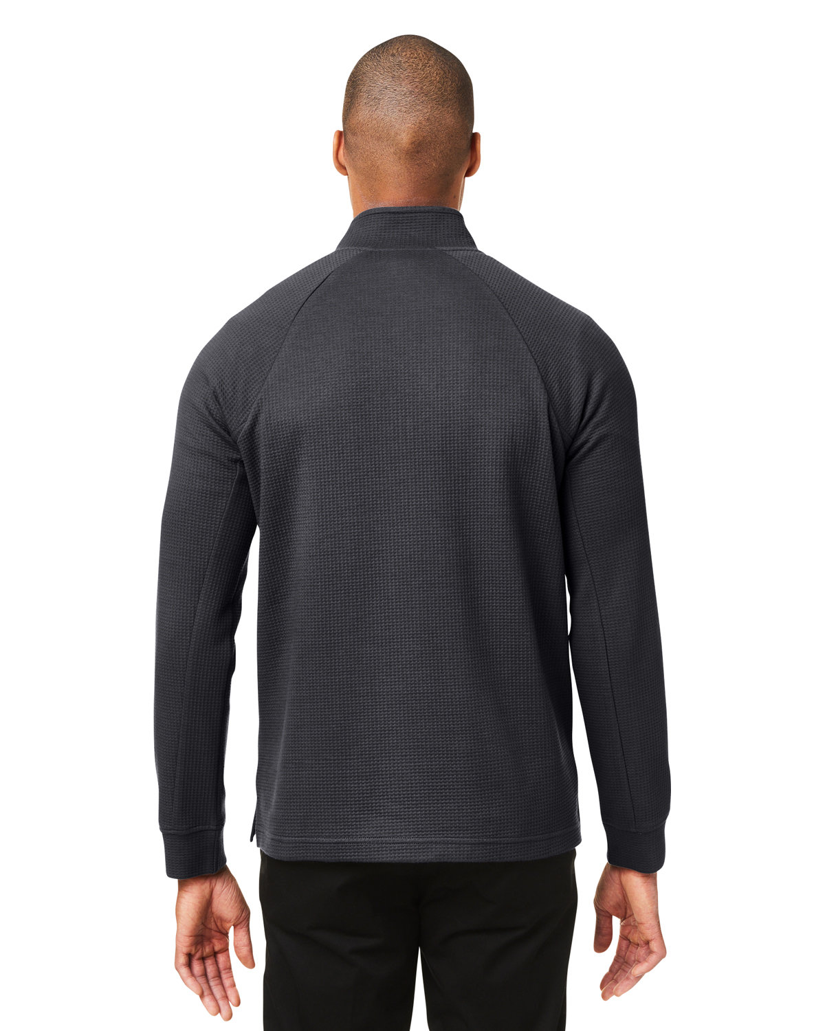 NE200 North End Mens Rhythm Waffle Pullover - Back Image