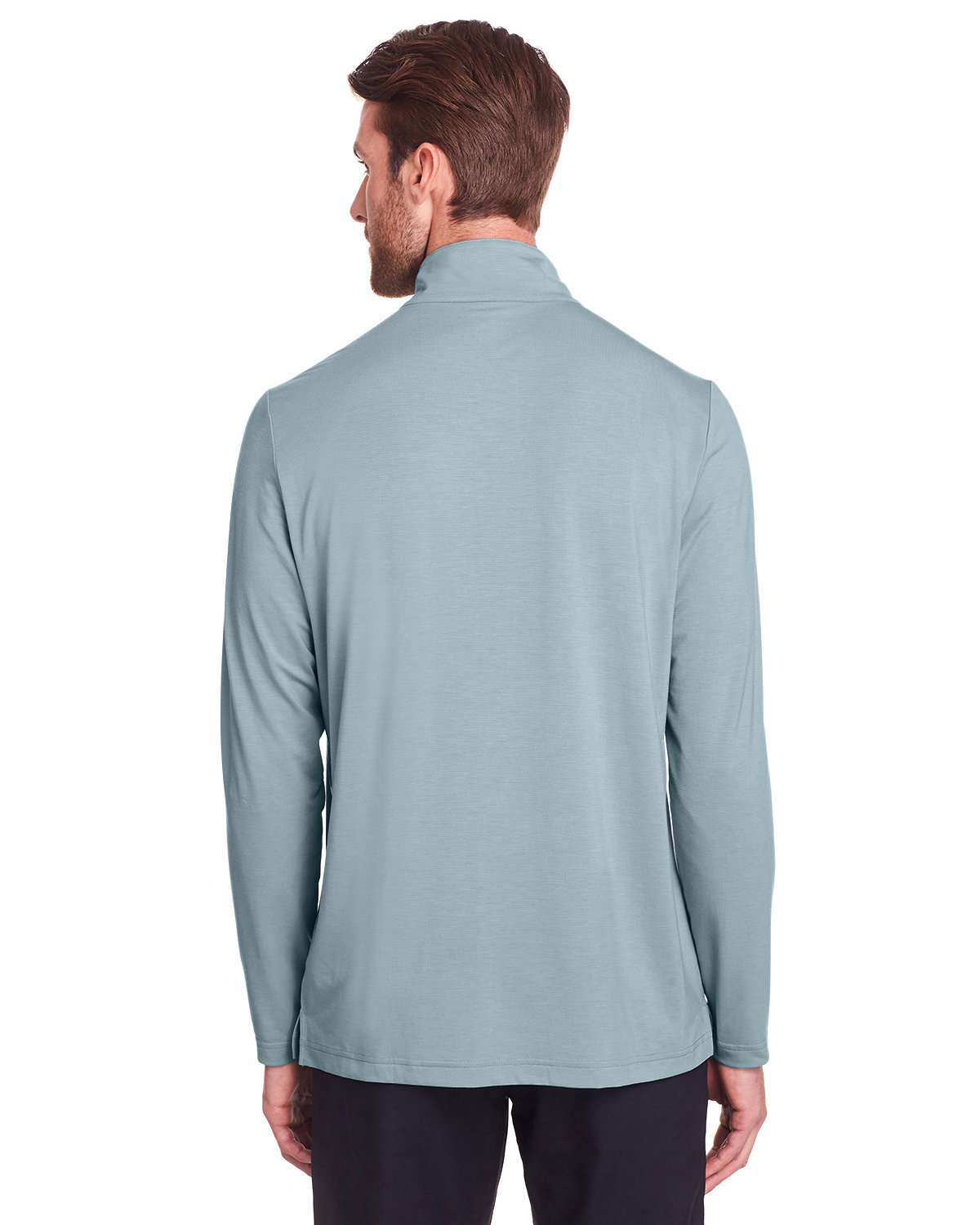 NE400 North End Mens Jaq Snap-Up Stretch Performance Pullover NE400 North End Mens Jaq Snap-Up Stretch Performance Pullover - Back Image