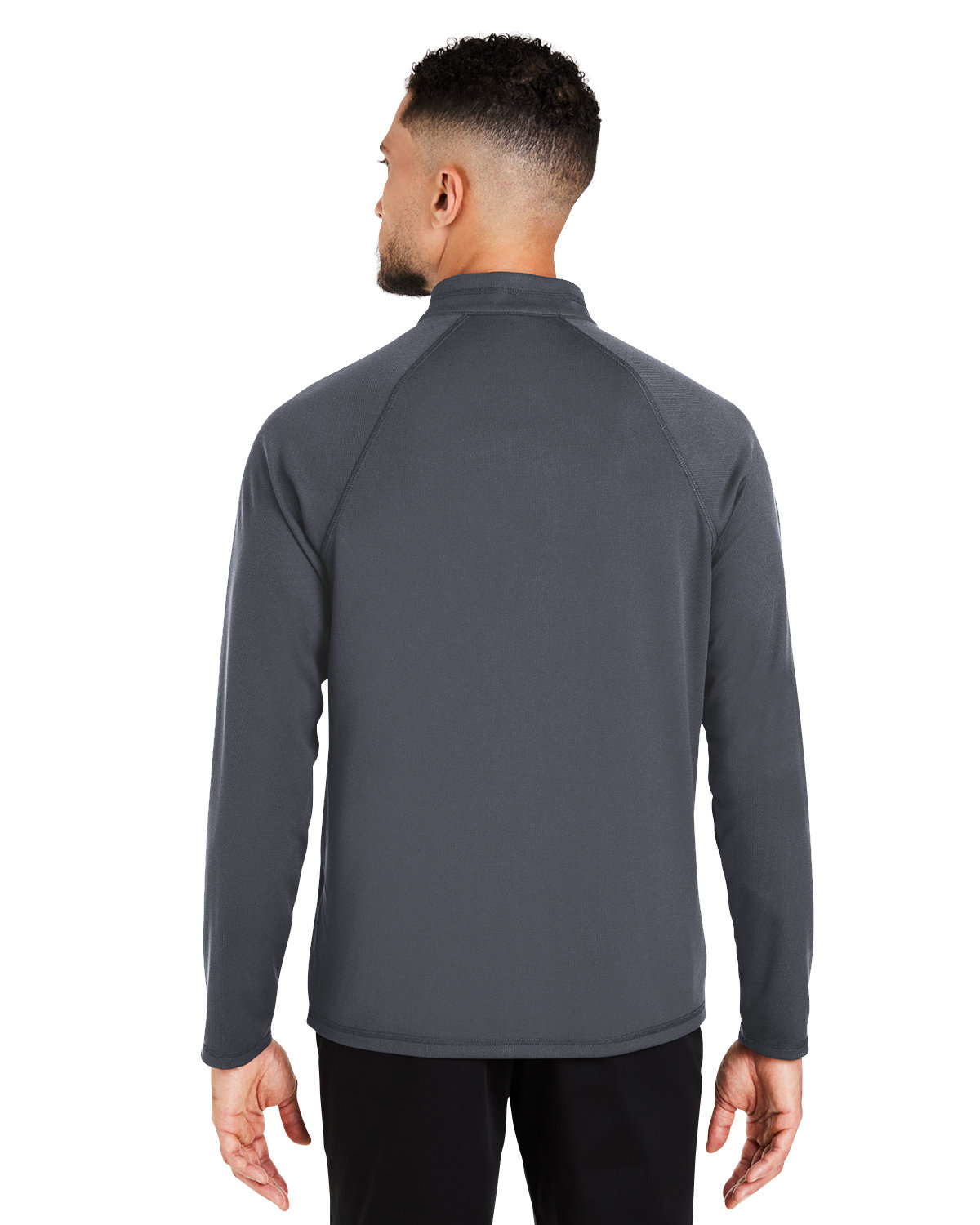 NE410 North End Mens Revive coolcore Quarter-Zip - Back Image
