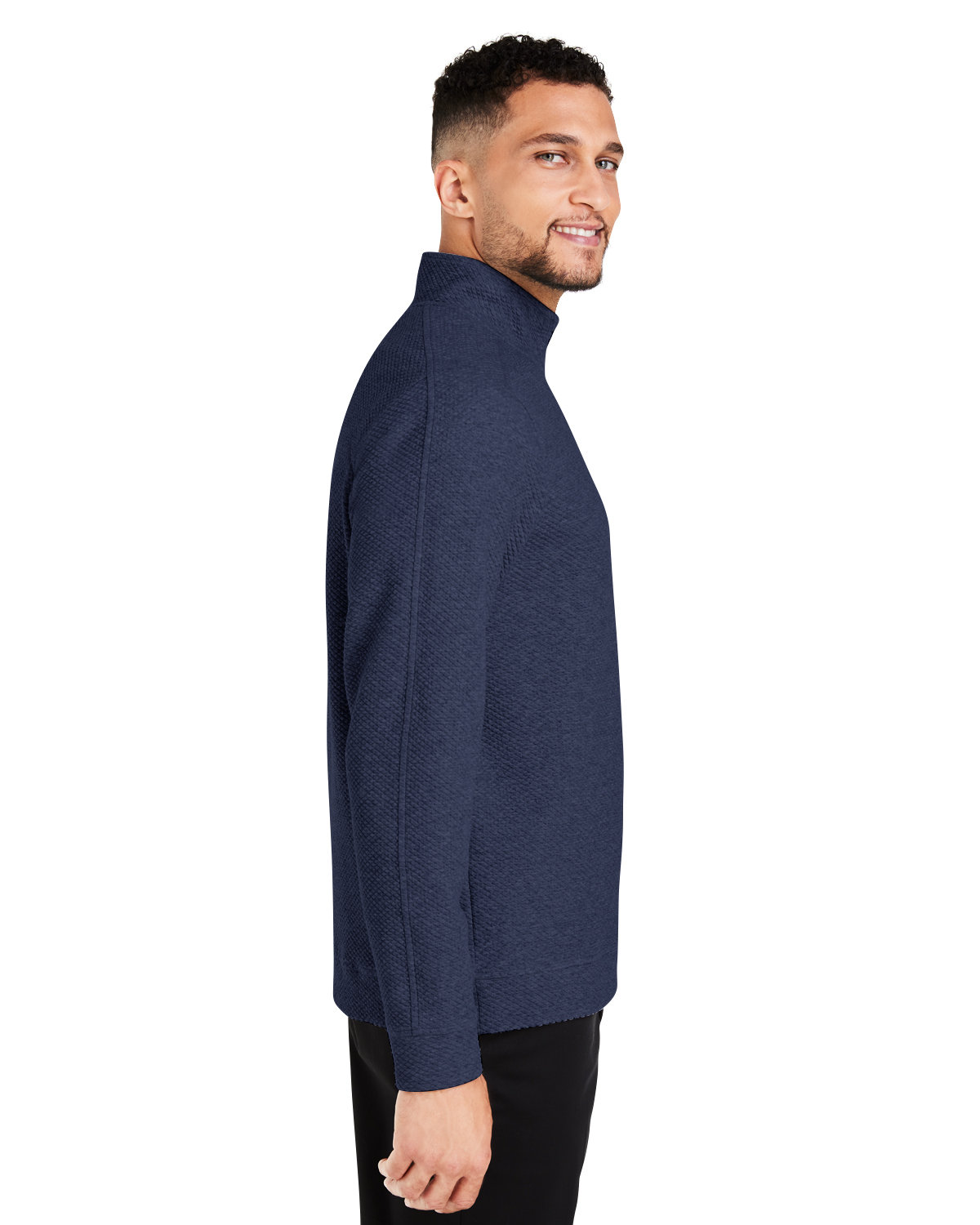 NE725 North End Mens Spirit Textured Quarter-Zip - Siide Image