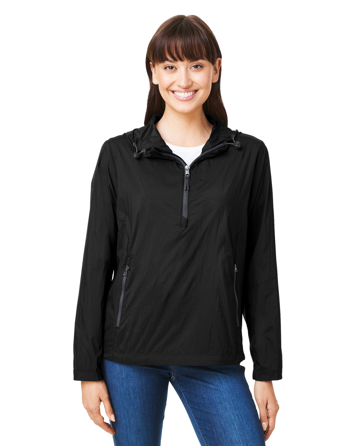 NE810W North End Ladies Aura Lightweight Packable Anorak