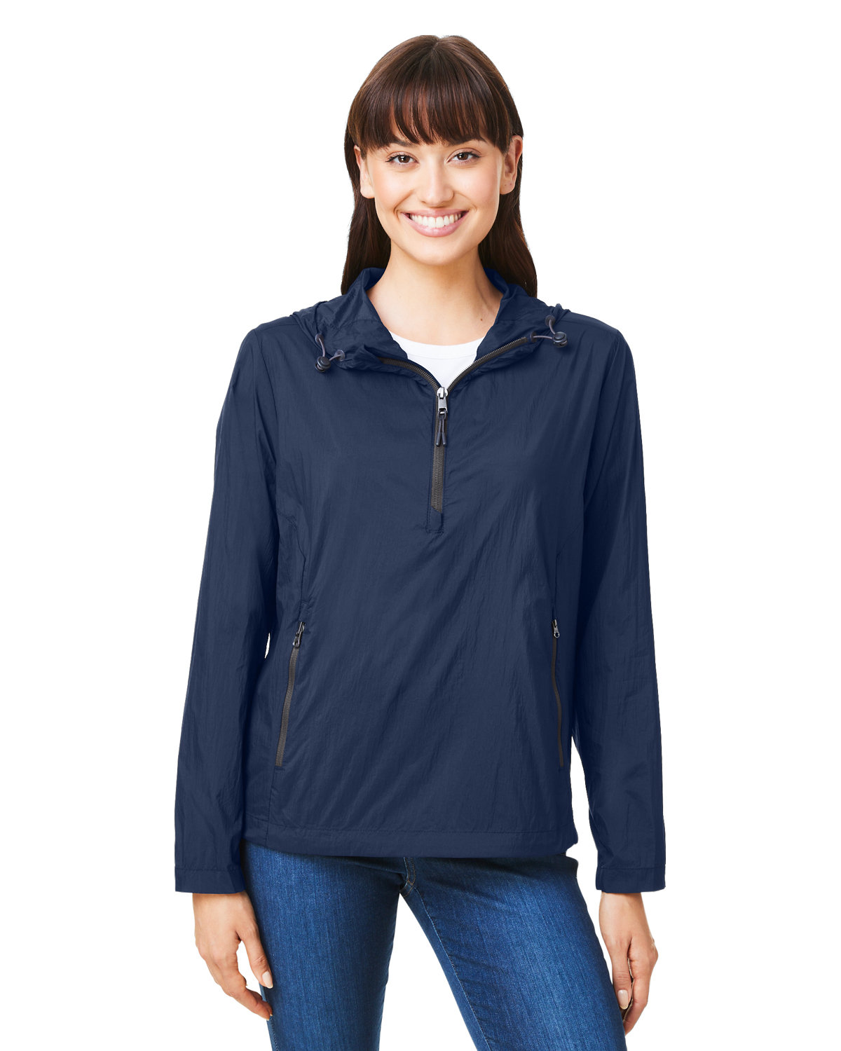 NE810W North End Ladies Aura Lightweight Packable Anorak