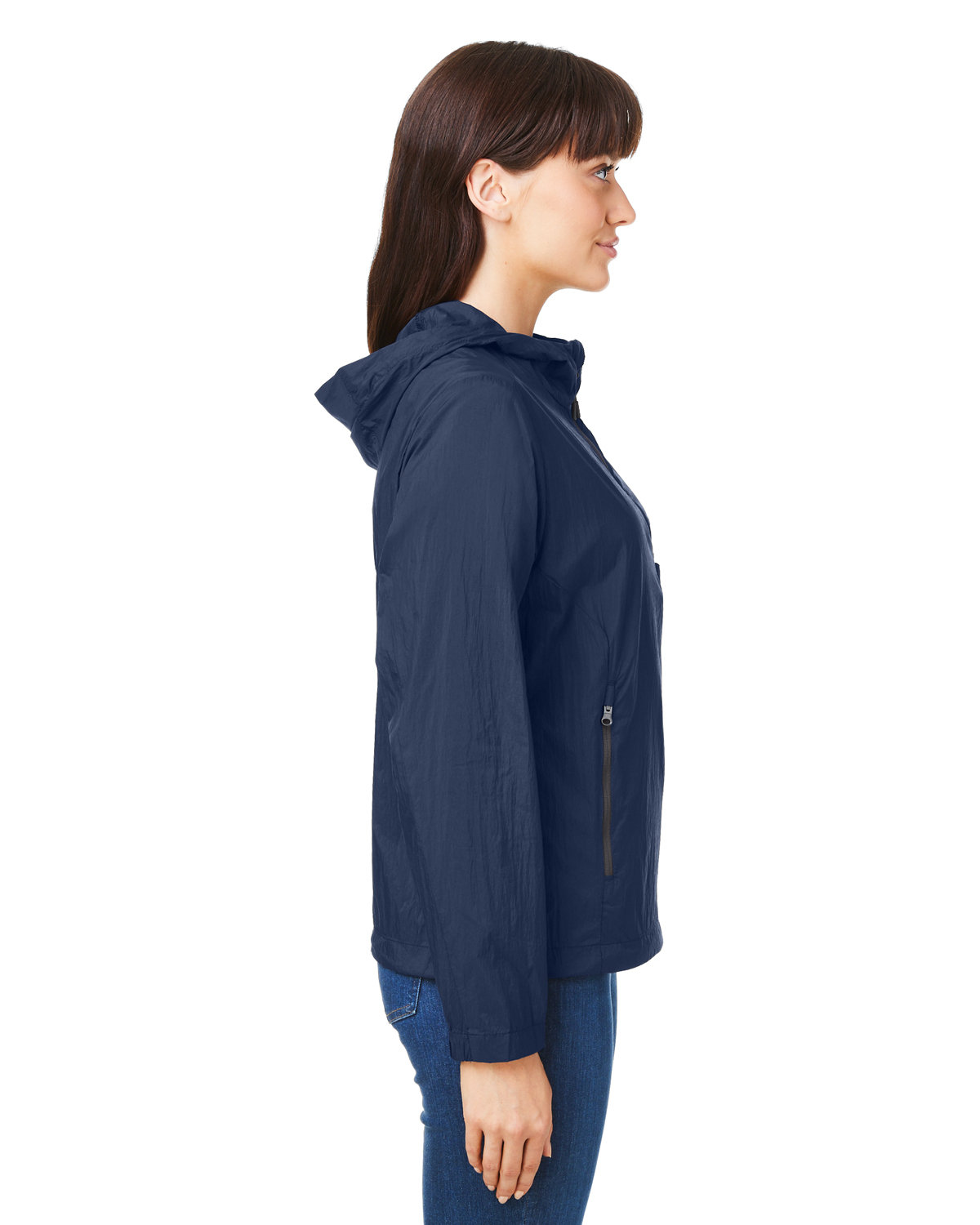 NE810W North End Ladies Aura Lightweight Packable Anorak - Siide Image