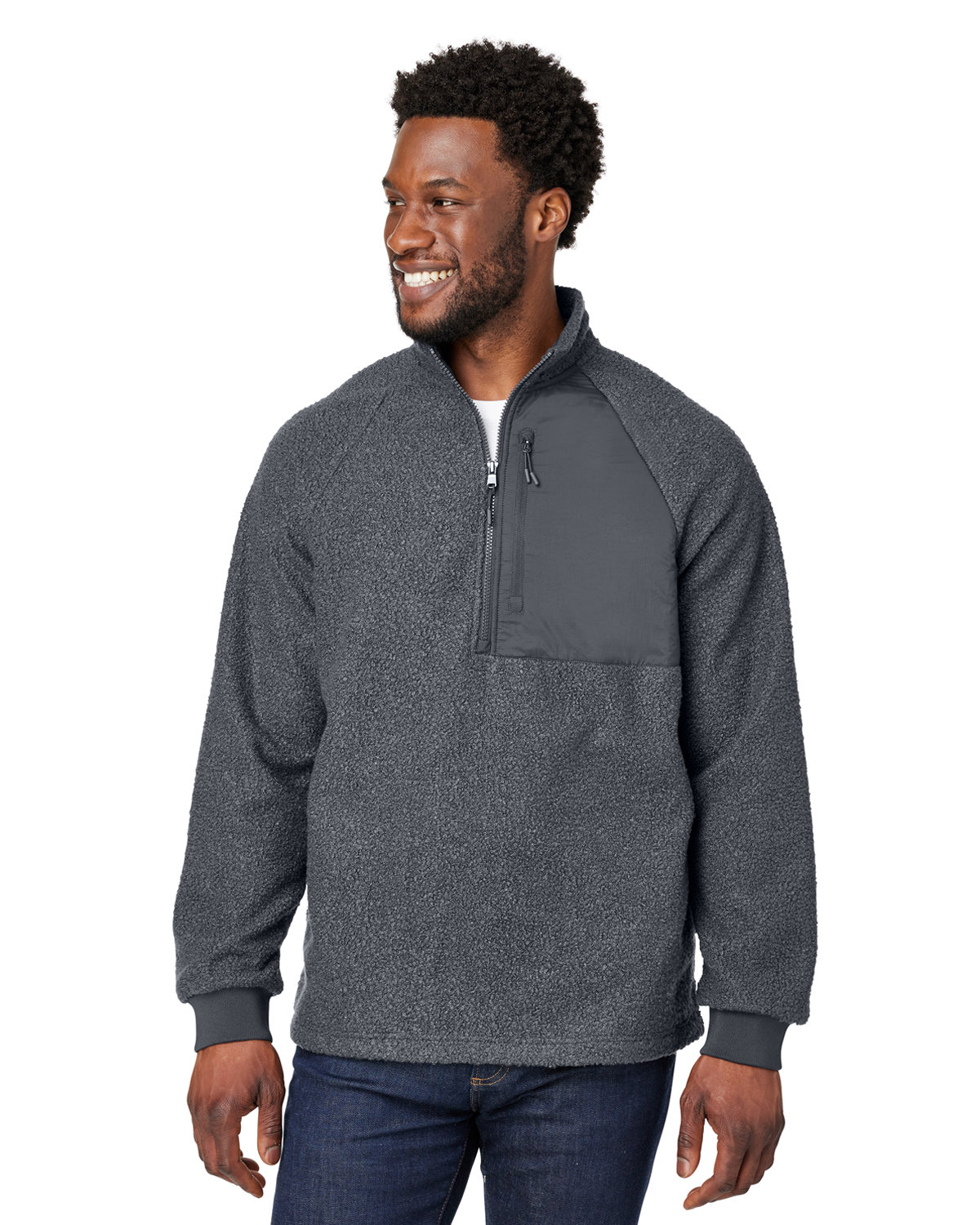 NE713 North End Mens Aura Sweater Fleece Quarter-Zip