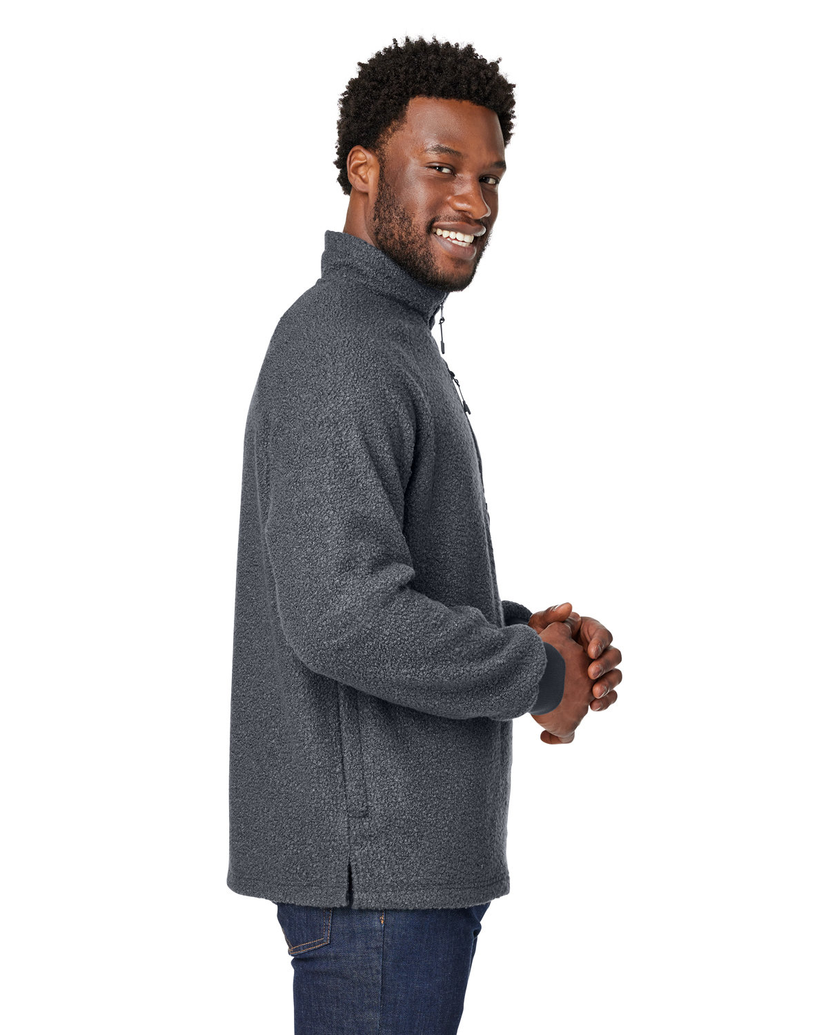 NE713 North End Mens Aura Sweater Fleece Quarter-Zip - Siide Image