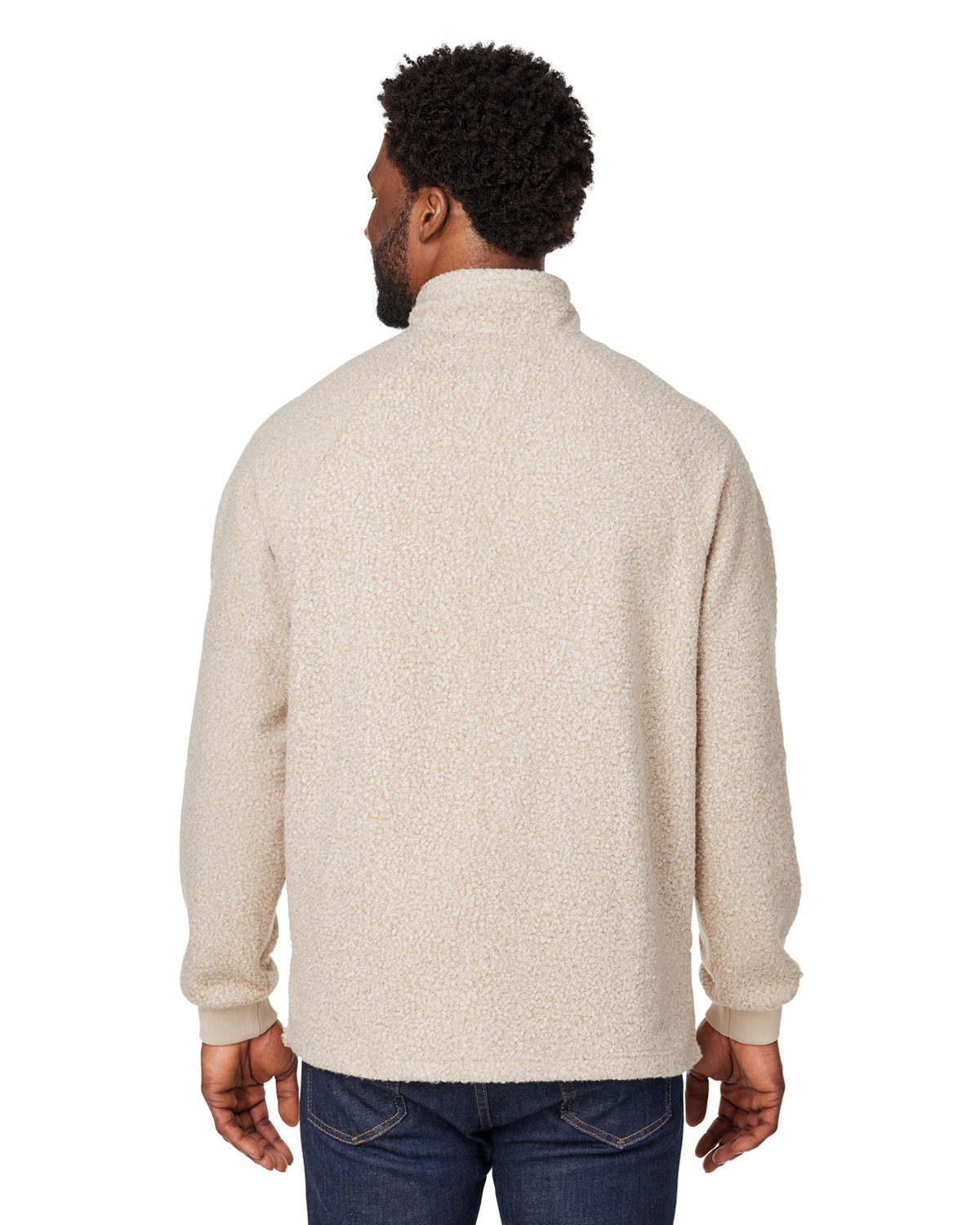 NE713 North End Mens Aura Sweater Fleece Quarter-Zip NE713 North End Mens Aura Sweater Fleece Quarter-Zip - Back Image