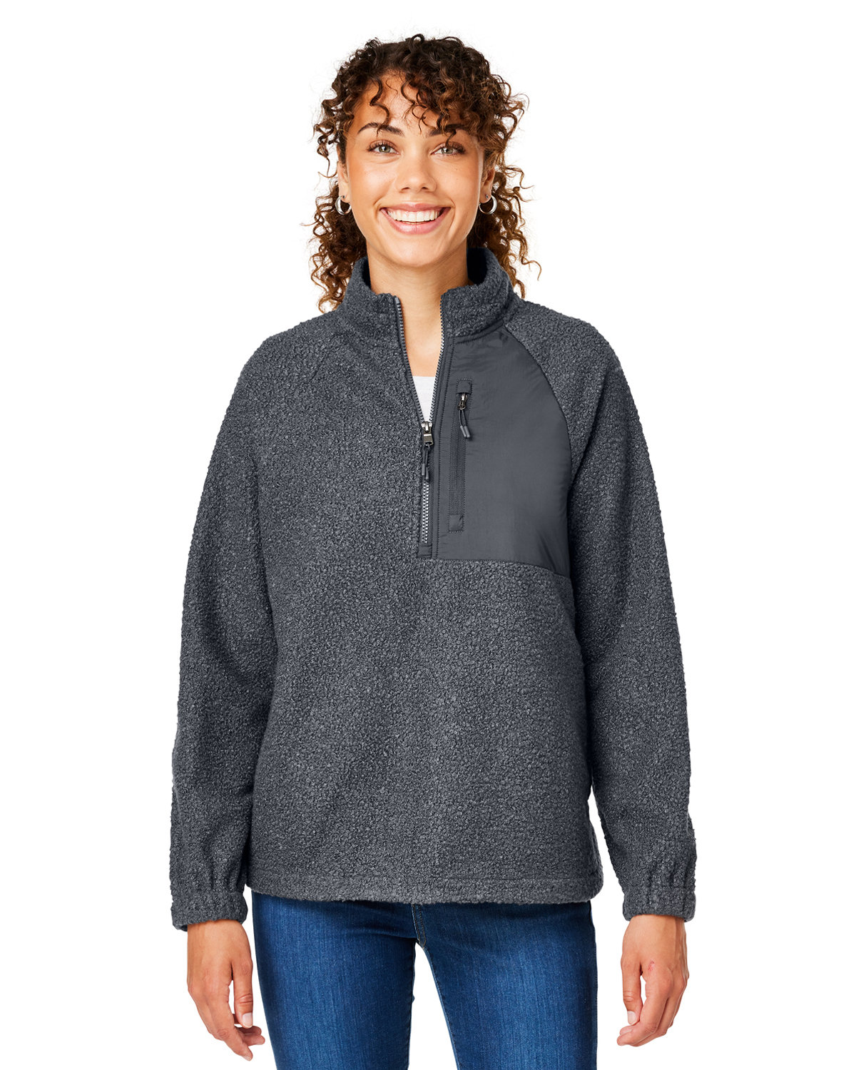 NE713W North End Ladies Aura Sweater Fleece Quarter-Zip