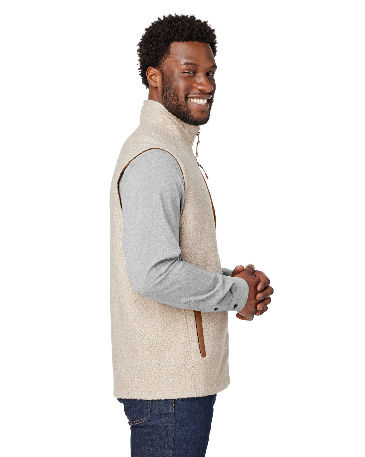 NE714 North End Mens Aura Sweater Fleece Vest - Siide Image