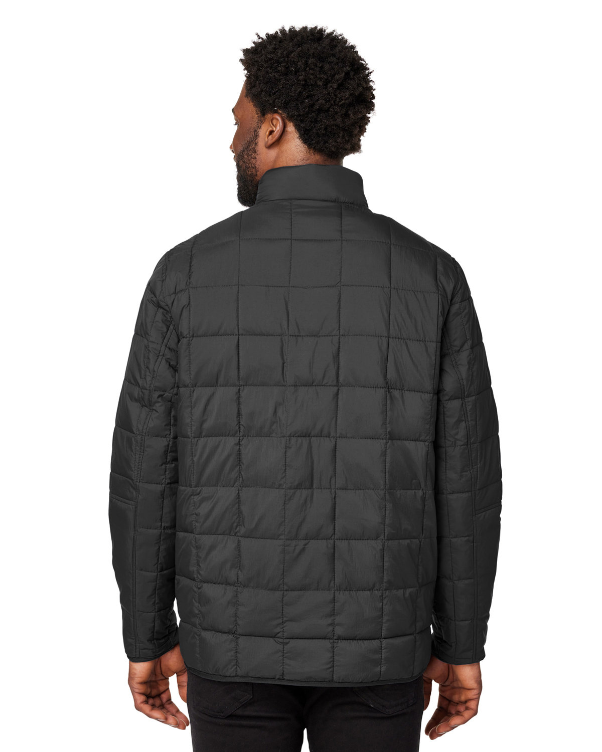 NE721 North End Unisex Aura Fleece-Lined Jacket - Back Image