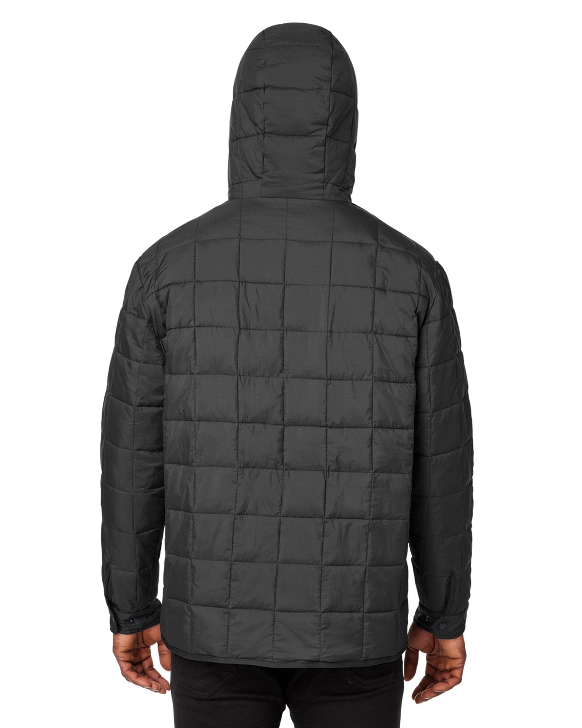 NE722 North End Unisex Aura Packable Anorak NE722 North End Unisex Aura Packable Anorak - Back Image