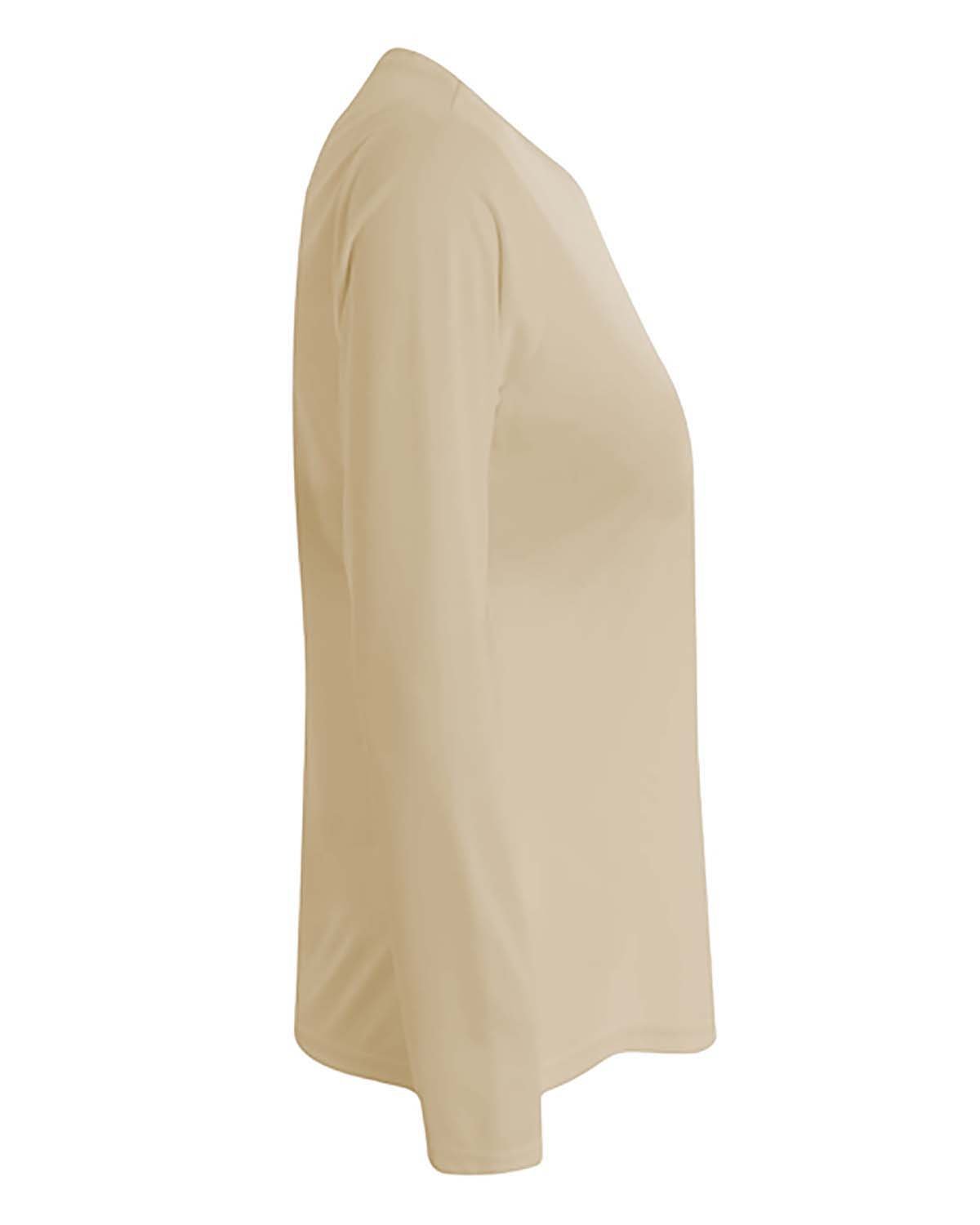 NW3002 A4 Ladies Long Sleeve Cooling Performance Crew Shirt - Siide Image