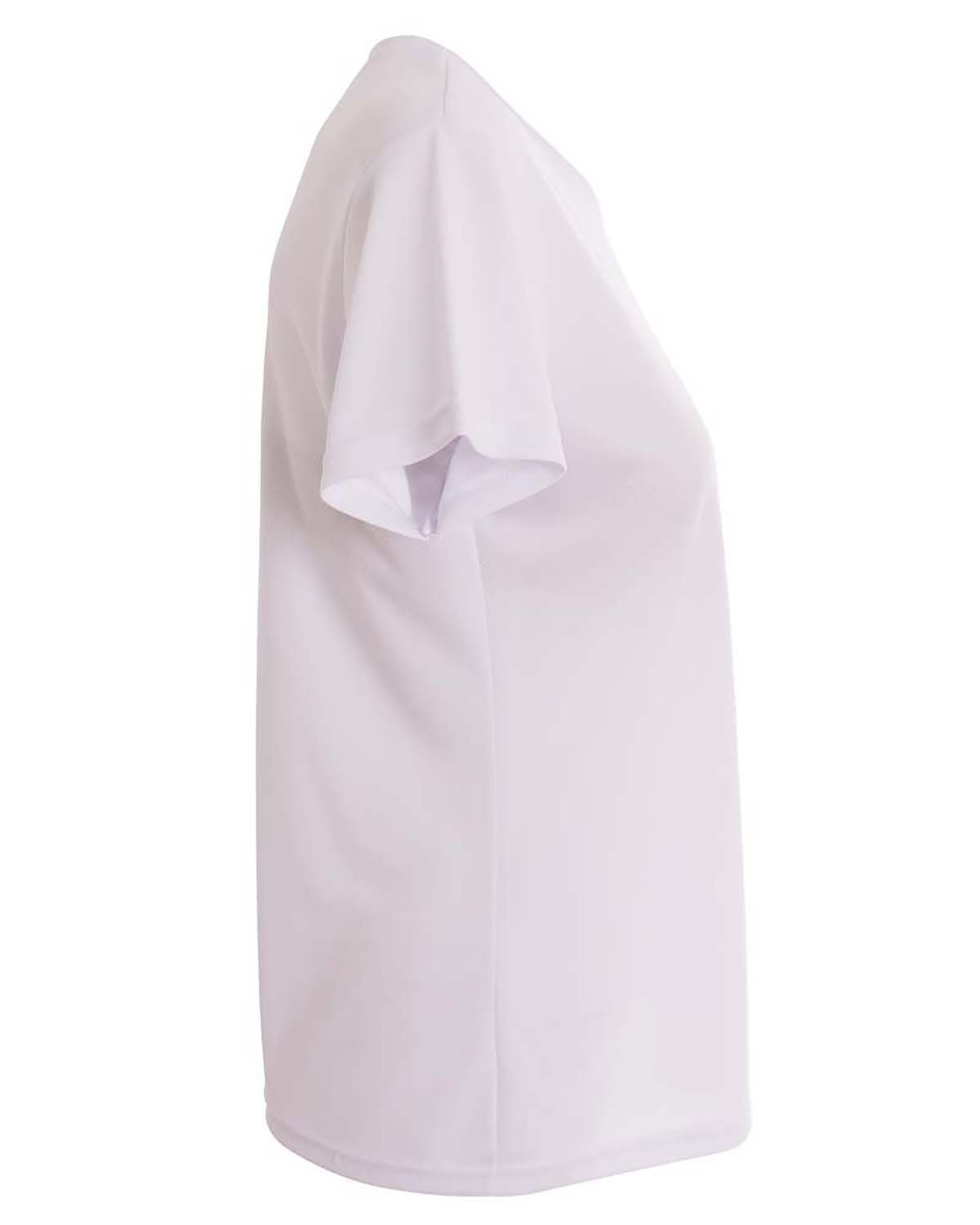 NW3254 A4 Ladies Birds-Eye Mesh V-Neck T-Shirt - Siide Image