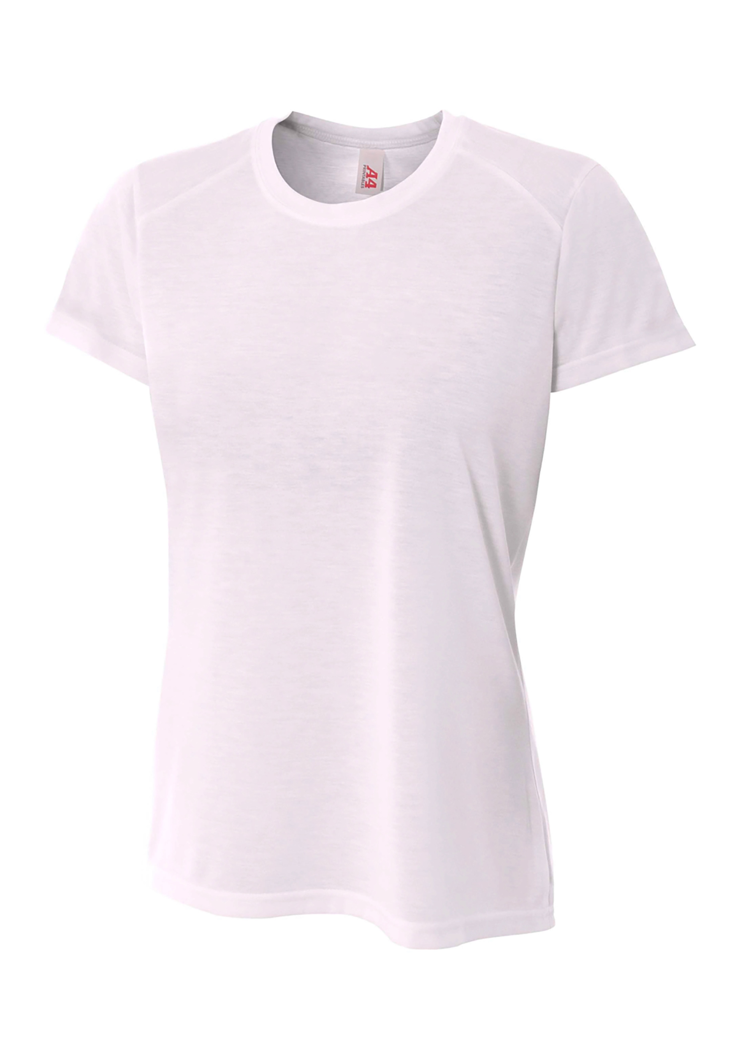 NW3264 A4 Ladies Shorts Sleeve Spun Poly T-Shirt Zoom Image