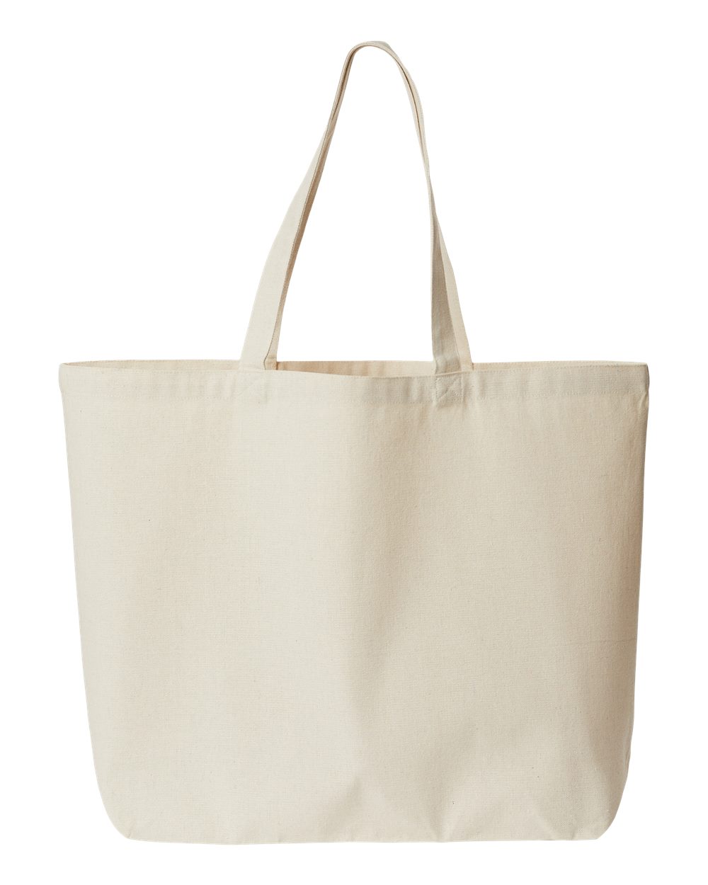OAD108R OAD Jumbo Recycled Midweight Gusseted Canvas Tote - Back Image