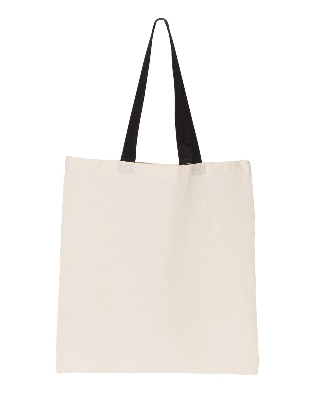 OAD105 OAD Contrasting Handles Tote - Back Image