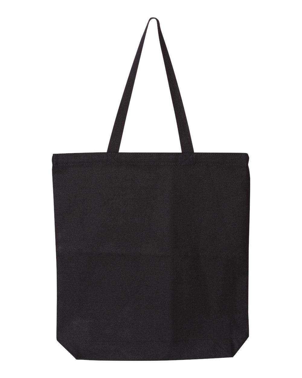 OAD106 OAD Medium 12 oz Gusseted Tote - Back Image
