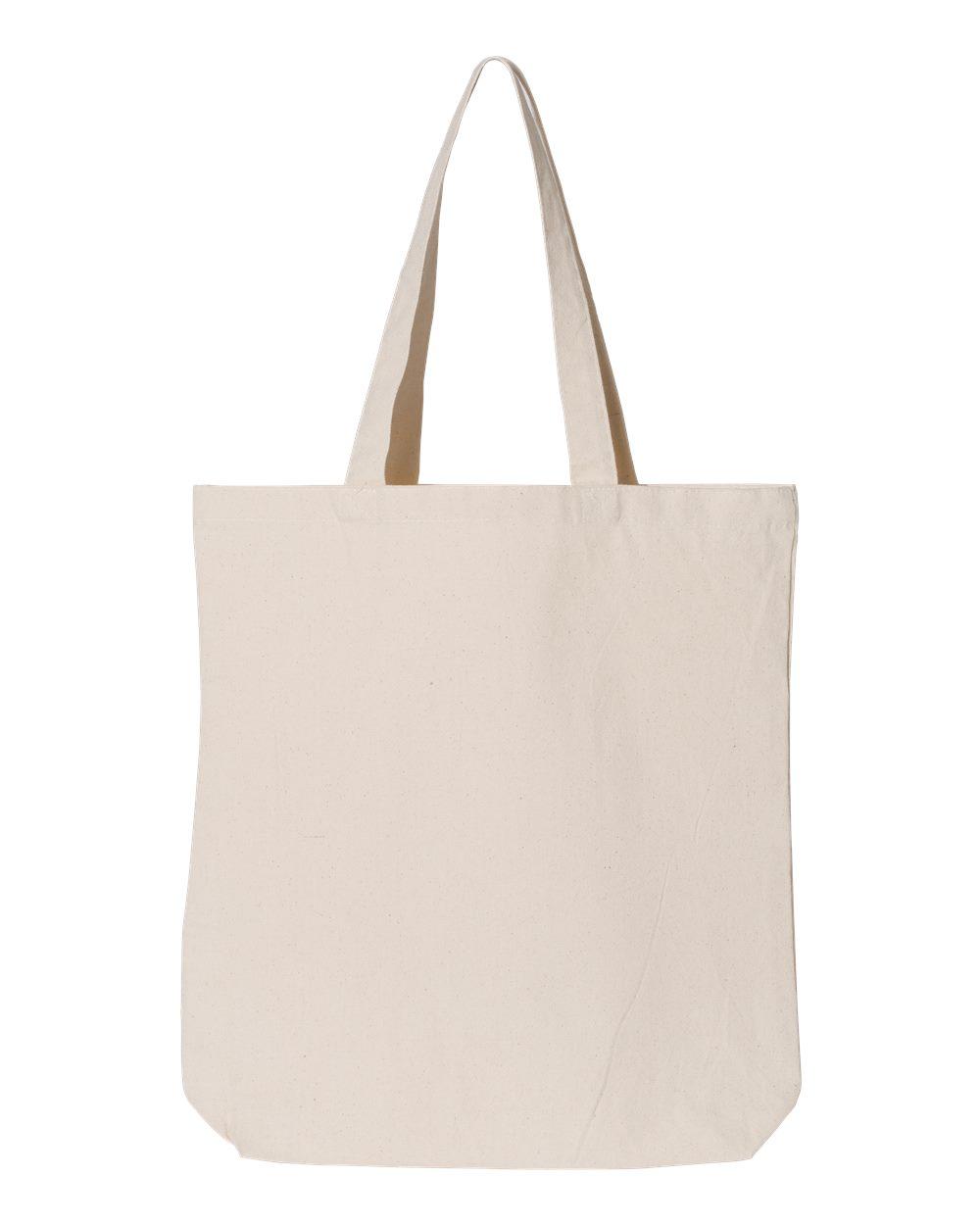 OAD106 OAD Medium 12 oz Gusseted Tote - Back Image