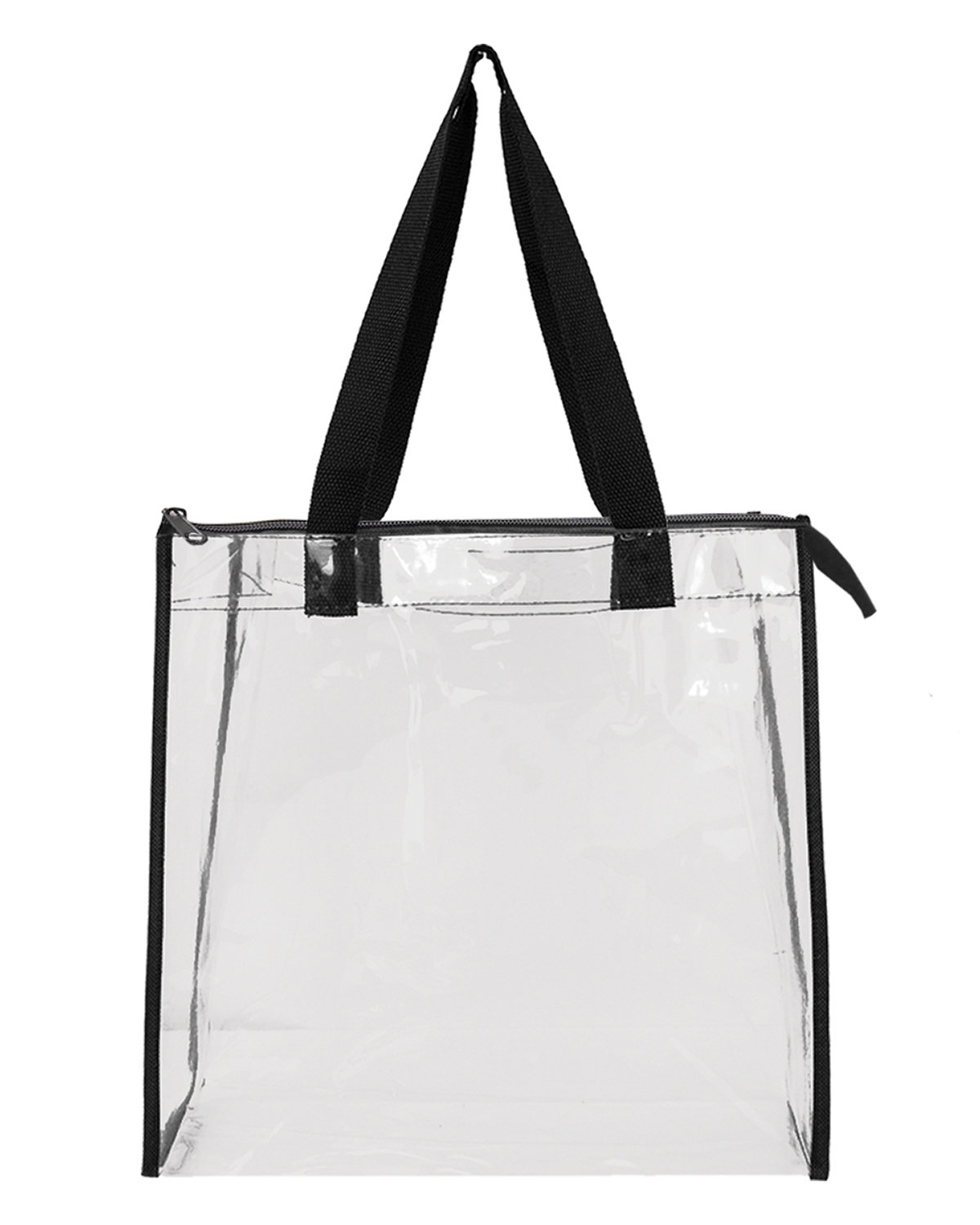 OAD5006 Liberty Bags OAD Clear Tote w/ Gusseted And Zippered Top OAD5006 Liberty Bags OAD Clear Tote w/ Gusseted And Zippered Top