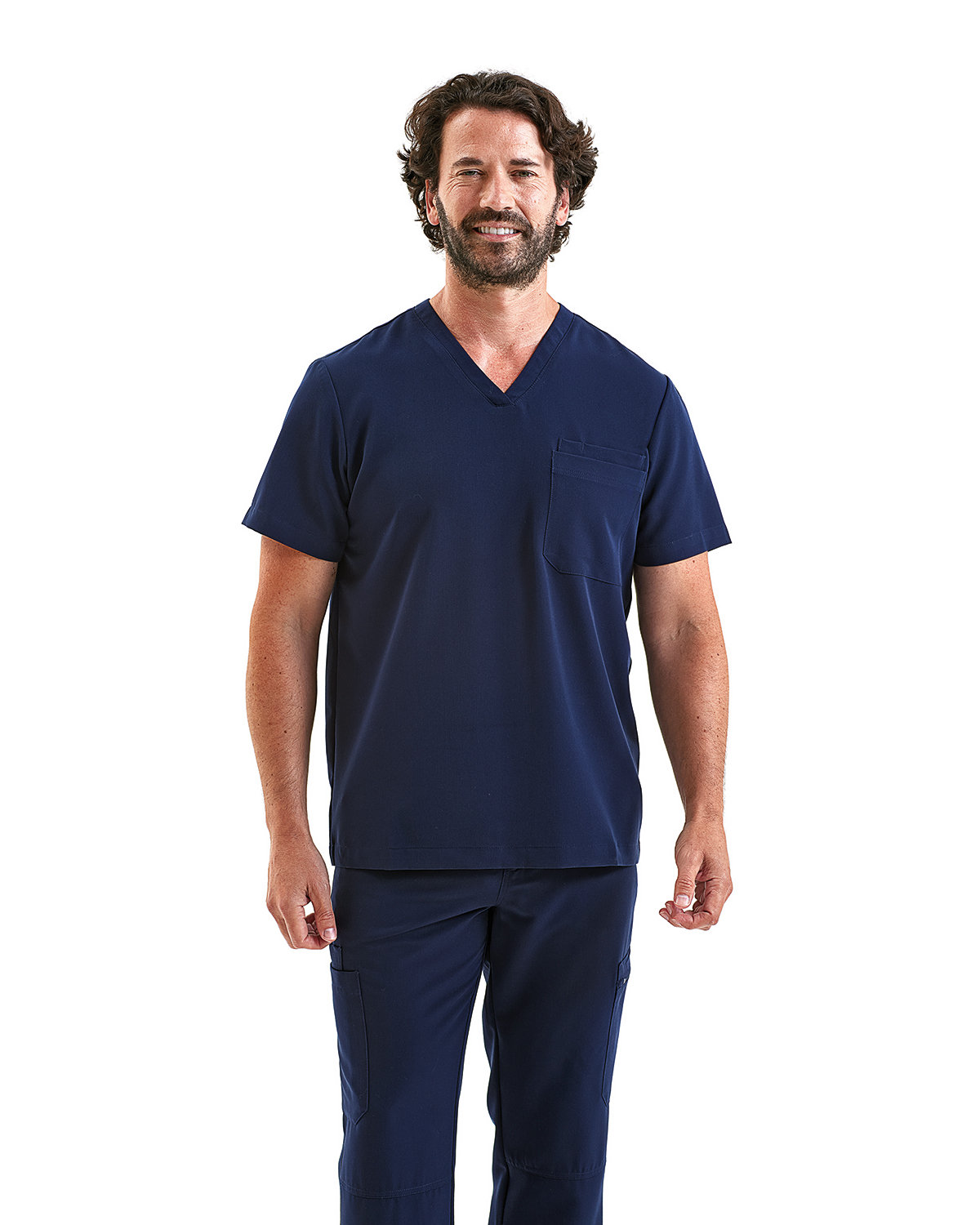 NN200 Onna By Premier Mens Limitless V-Neck Stretch Scrub Top Zoom Image