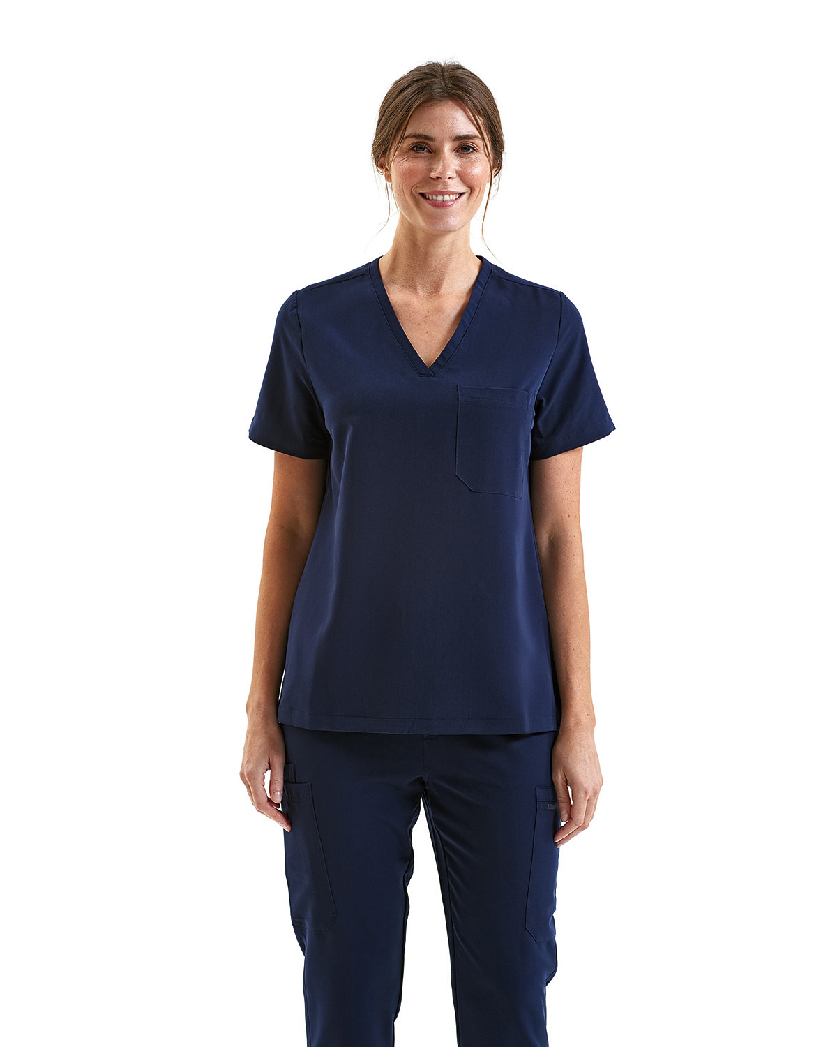 NN300 Onna By Premier Ladies Limitless V-Neck Stretch Scrub Top Zoom Image