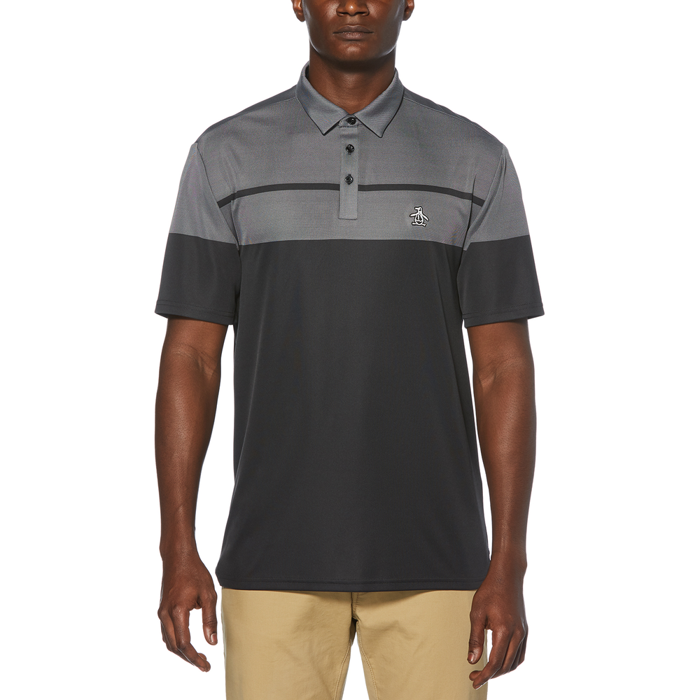 OGKSA035 Original Penguin Birdseye Color Block Polo OGKSA035 Original Penguin Birdseye Color Block Polo