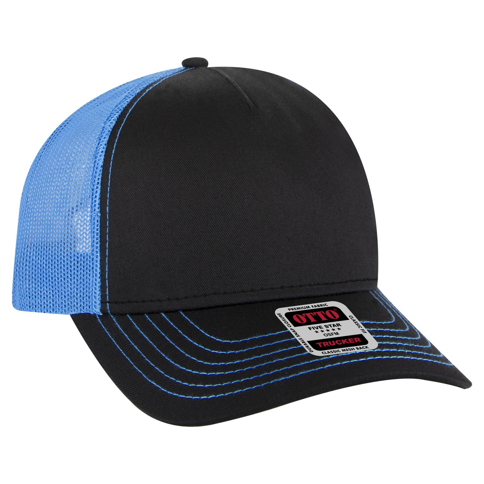 102-664 OTTO CAP 5 Panel Low Profile Mesh Back Trucker Hat - Siide Image