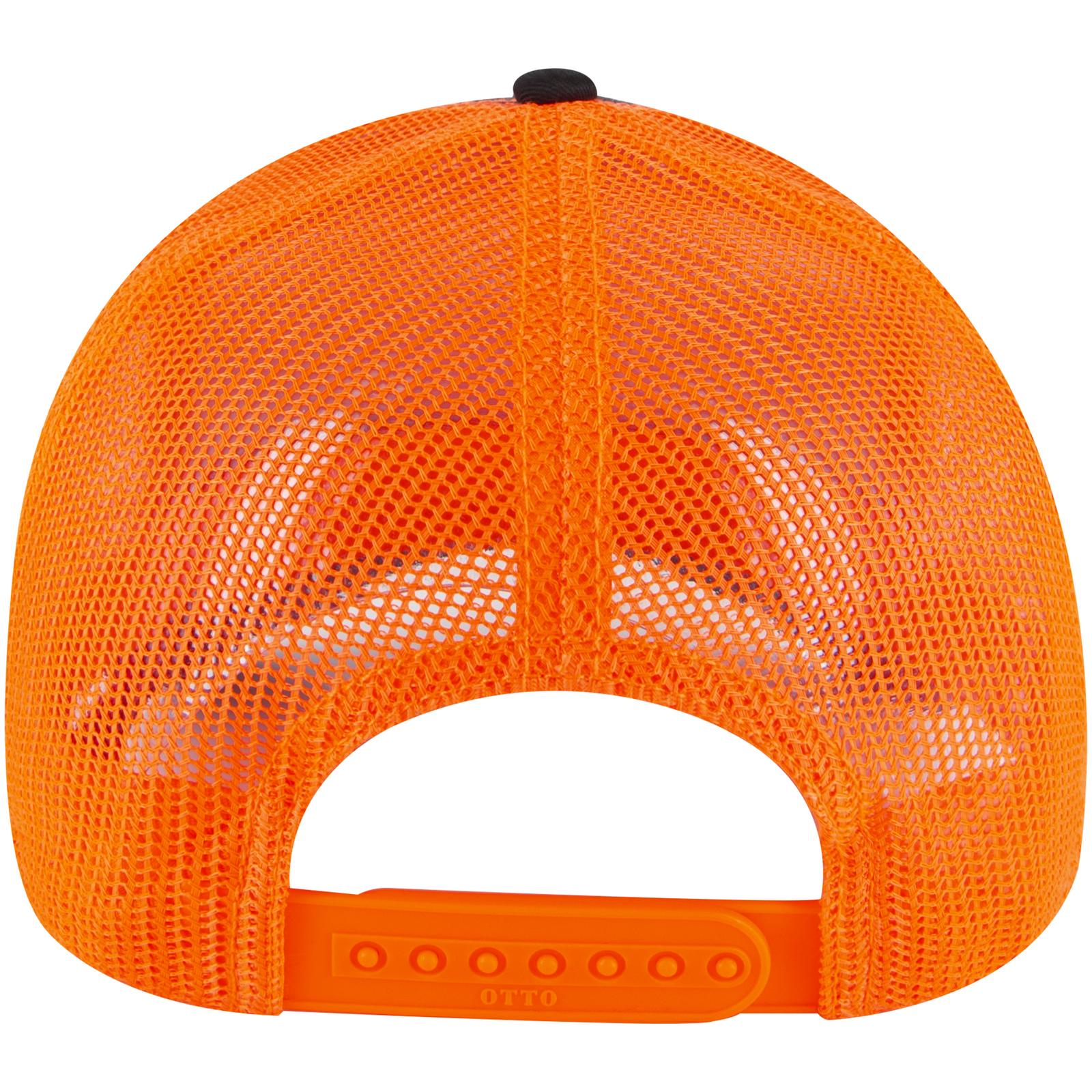 102-664 OTTO CAP 5 Panel Low Profile Mesh Back Trucker Hat - Back Image