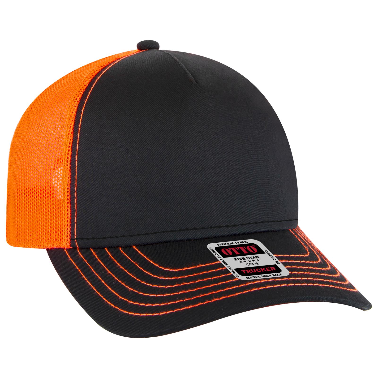 102-664 OTTO CAP 5 Panel Low Profile Mesh Back Trucker Hat - Siide Image