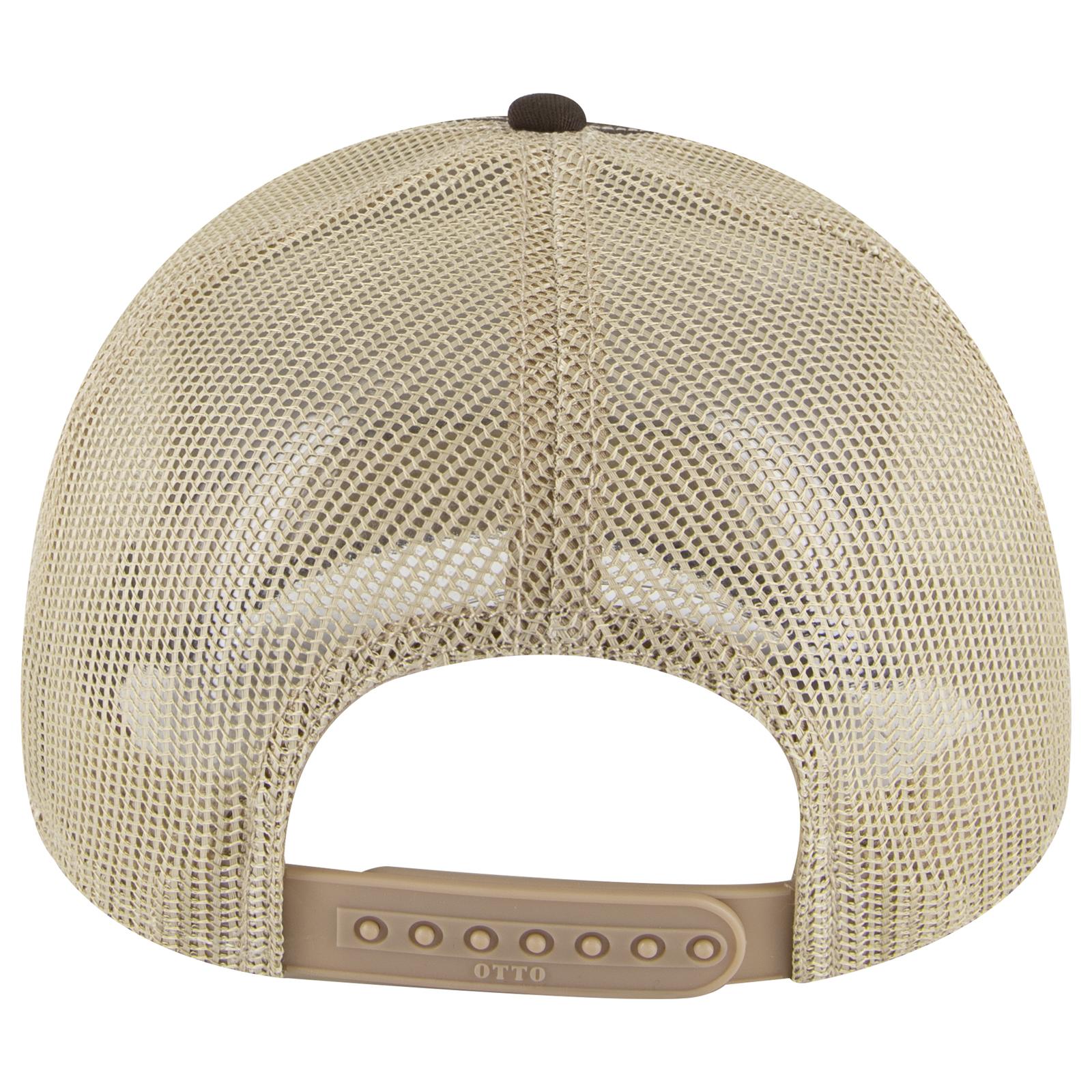 102-664 OTTO CAP 5 Panel Low Profile Mesh Back Trucker Hat 102-664 OTTO CAP 5 Panel Low Profile Mesh Back Trucker Hat - Back Image