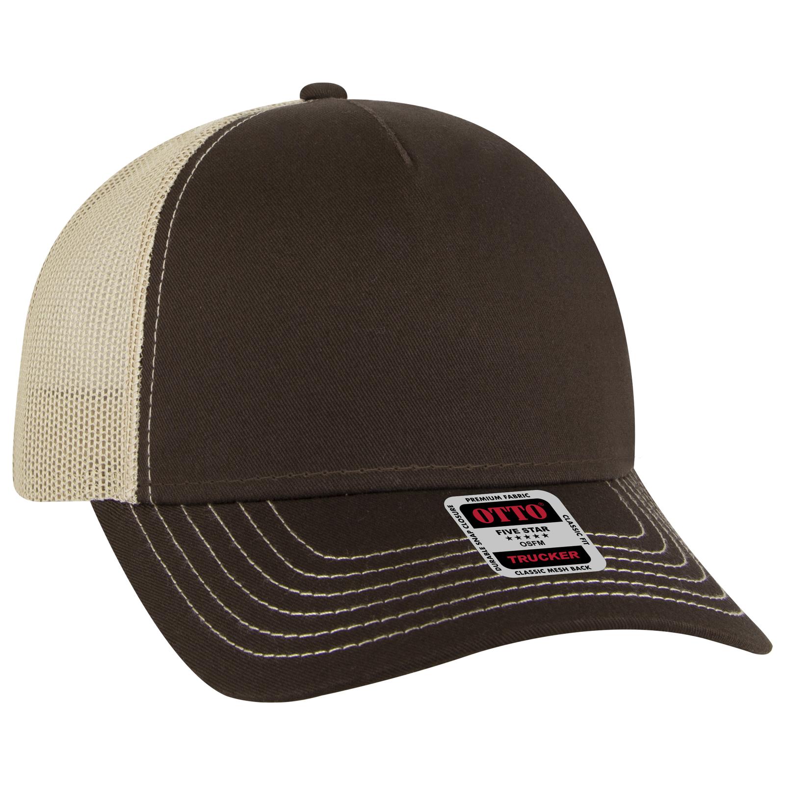 102-664 OTTO CAP 5 Panel Low Profile Mesh Back Trucker Hat 102-664 OTTO CAP 5 Panel Low Profile Mesh Back Trucker Hat - Siide Image