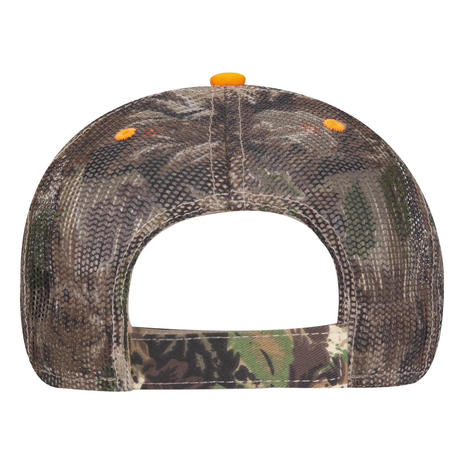 106-752 OTTO CAP Camouflage 6 Panel Low Profile Mesh Back Trucker Hat 106-752 OTTO CAP Camouflage 6 Panel Low Profile Mesh Back Trucker Hat - Back Image