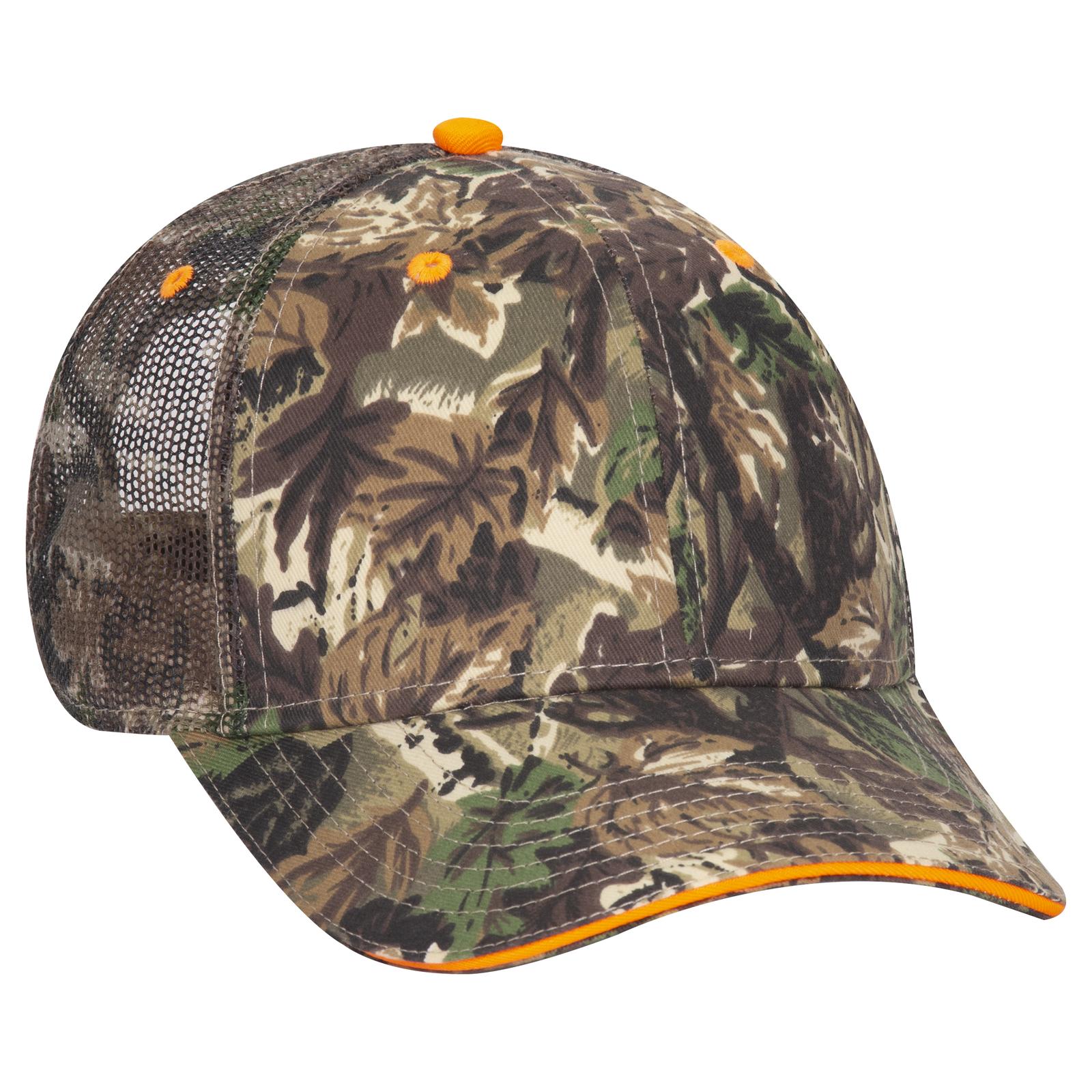 106-752 OTTO CAP Camouflage 6 Panel Low Profile Mesh Back Trucker Hat 106-752 OTTO CAP Camouflage 6 Panel Low Profile Mesh Back Trucker Hat - Siide Image