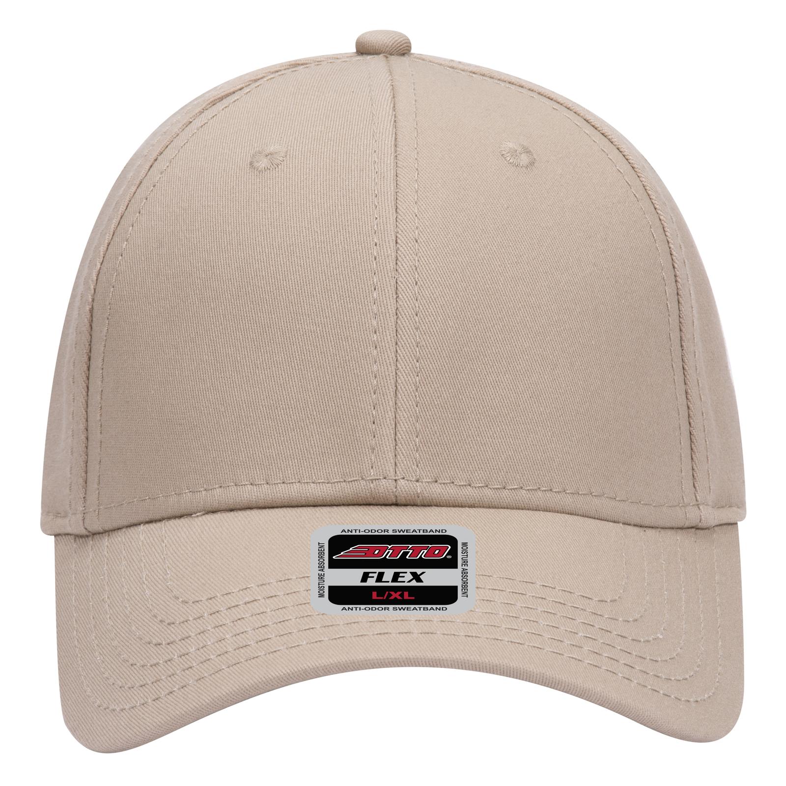 11-1170 OTTO CAP " FLEX" Fitted 6 Panel Low Profile Baseball Cap