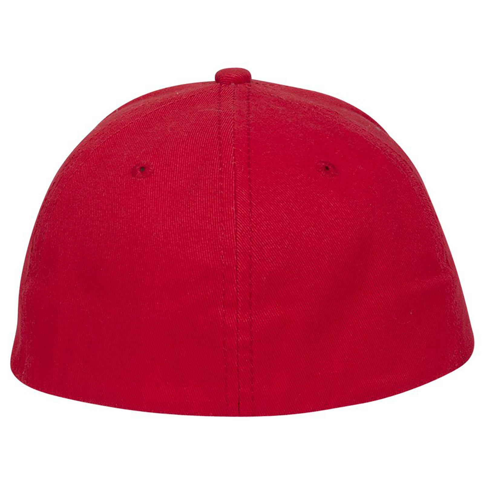 11-421 OTTO CAP " FLEX" Fitted 6 Panel Low Profile Baseball Cap - Back Image