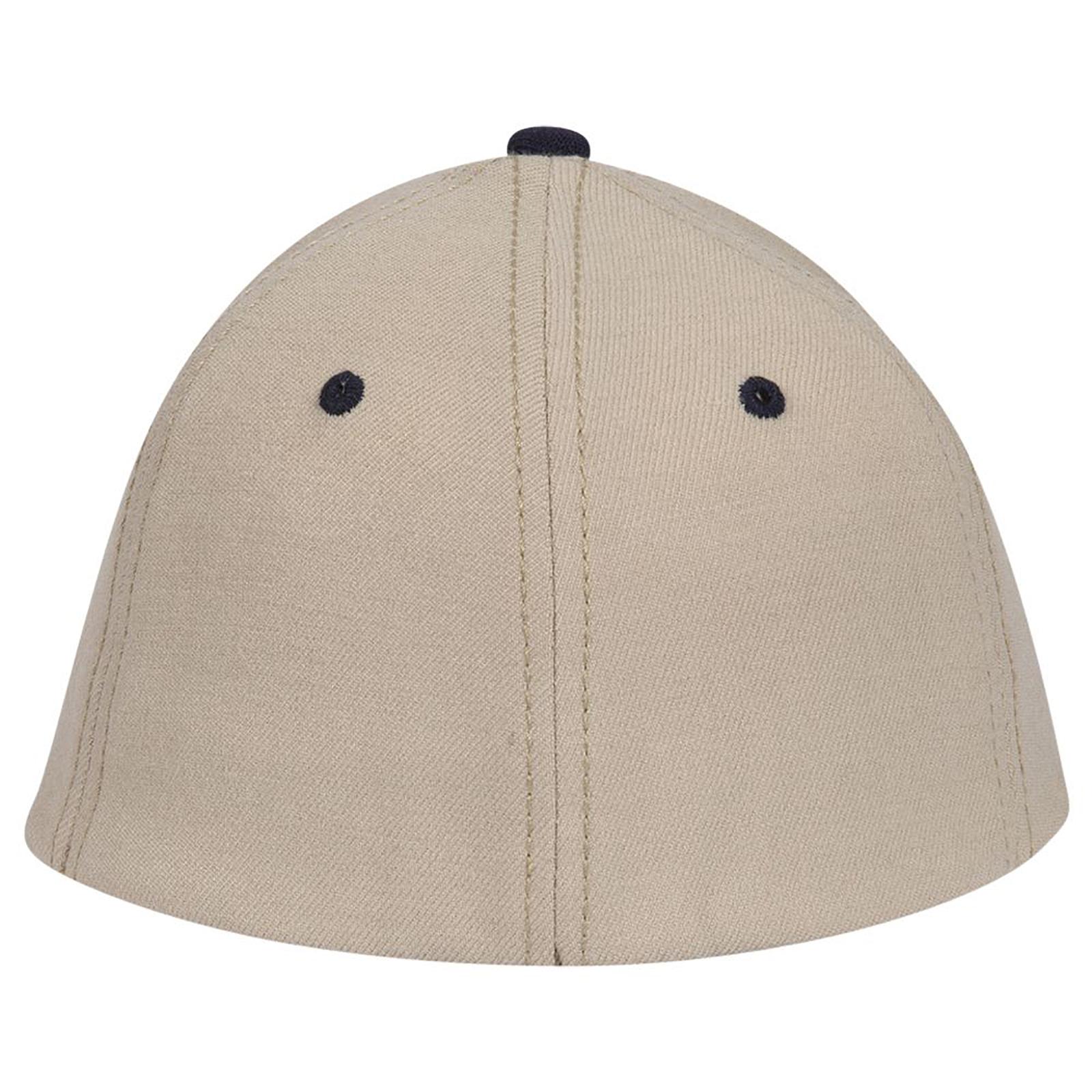 11-425 OTTO CAP " FLEX" Fitted 6 Panel Low Profile Baseball Cap - Back Image