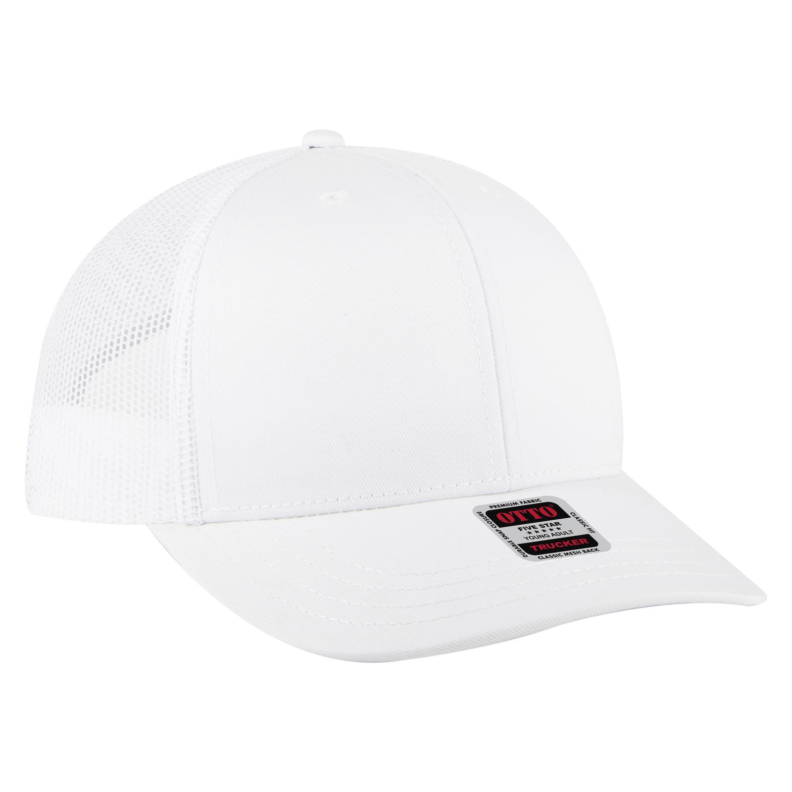 112-1 OTTO CAP 6 Panel Mid Profile Mesh Back Trucker Hat - Siide Image