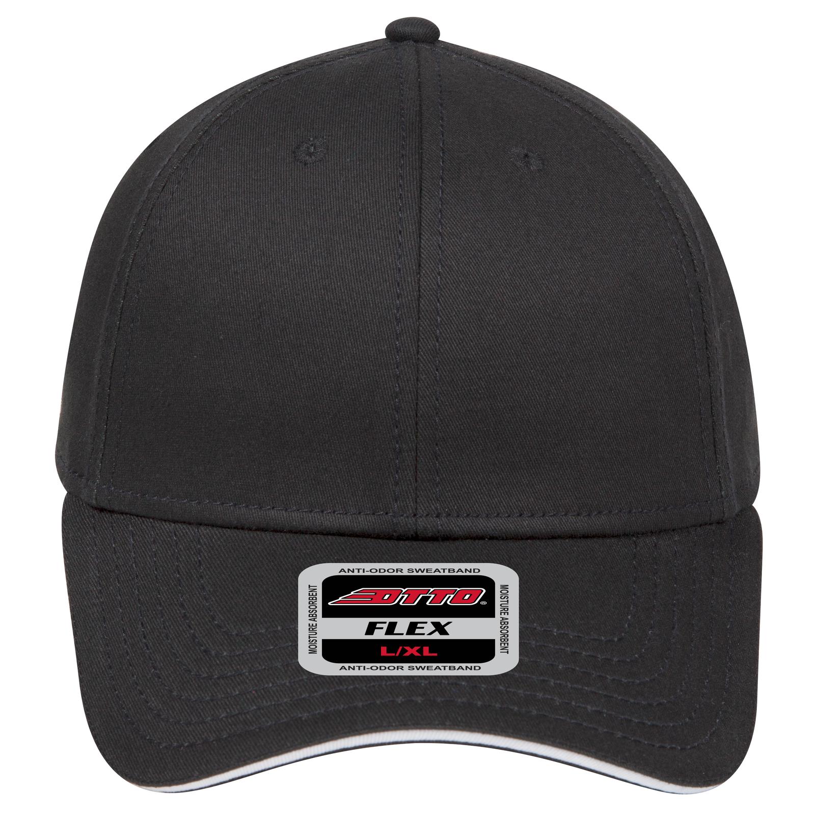 12-1163 OTTO CAP " FLEX" Fitted 6 Panel Low Profile Baseball Cap