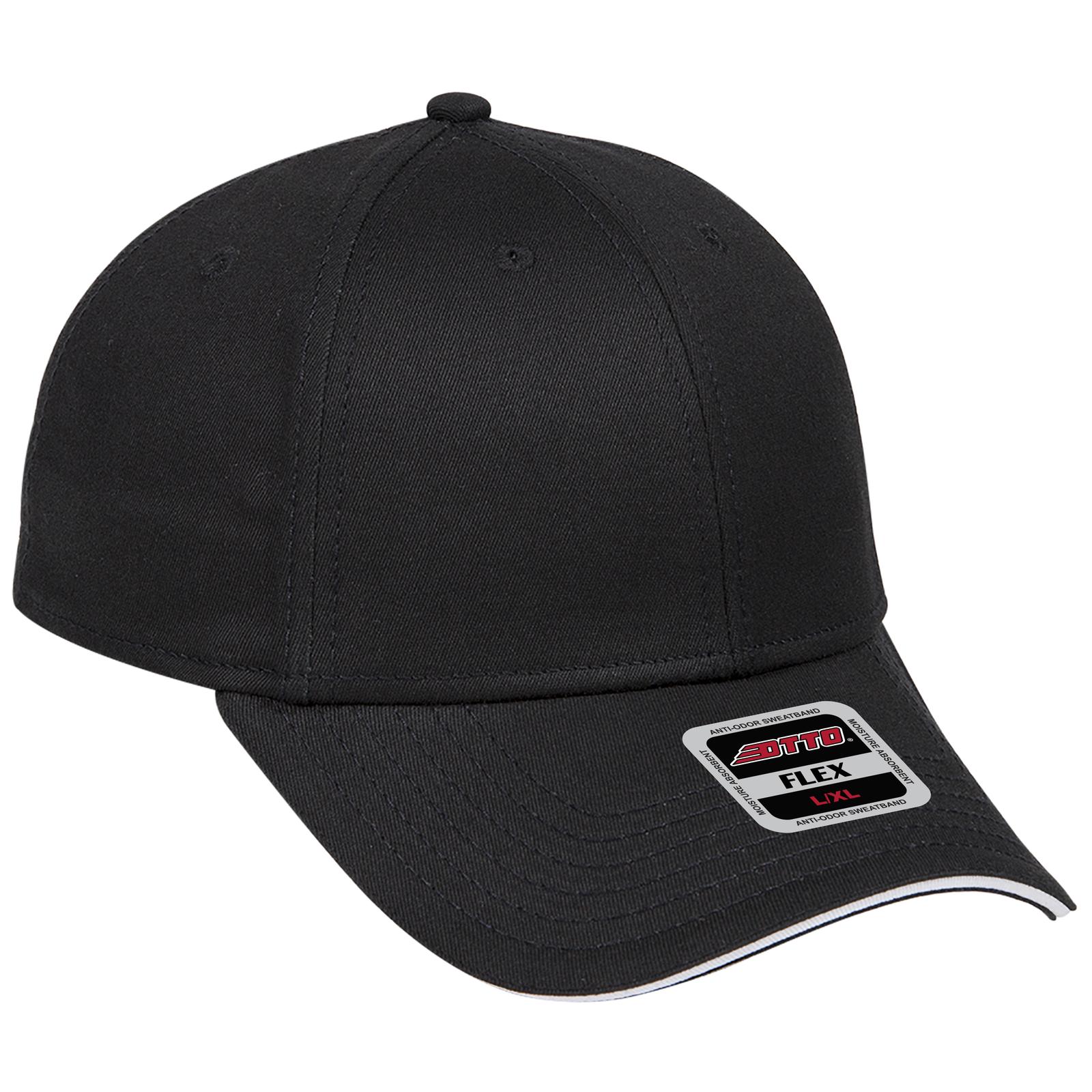 12-1163 OTTO CAP " FLEX" Fitted 6 Panel Low Profile Baseball Cap - Siide Image