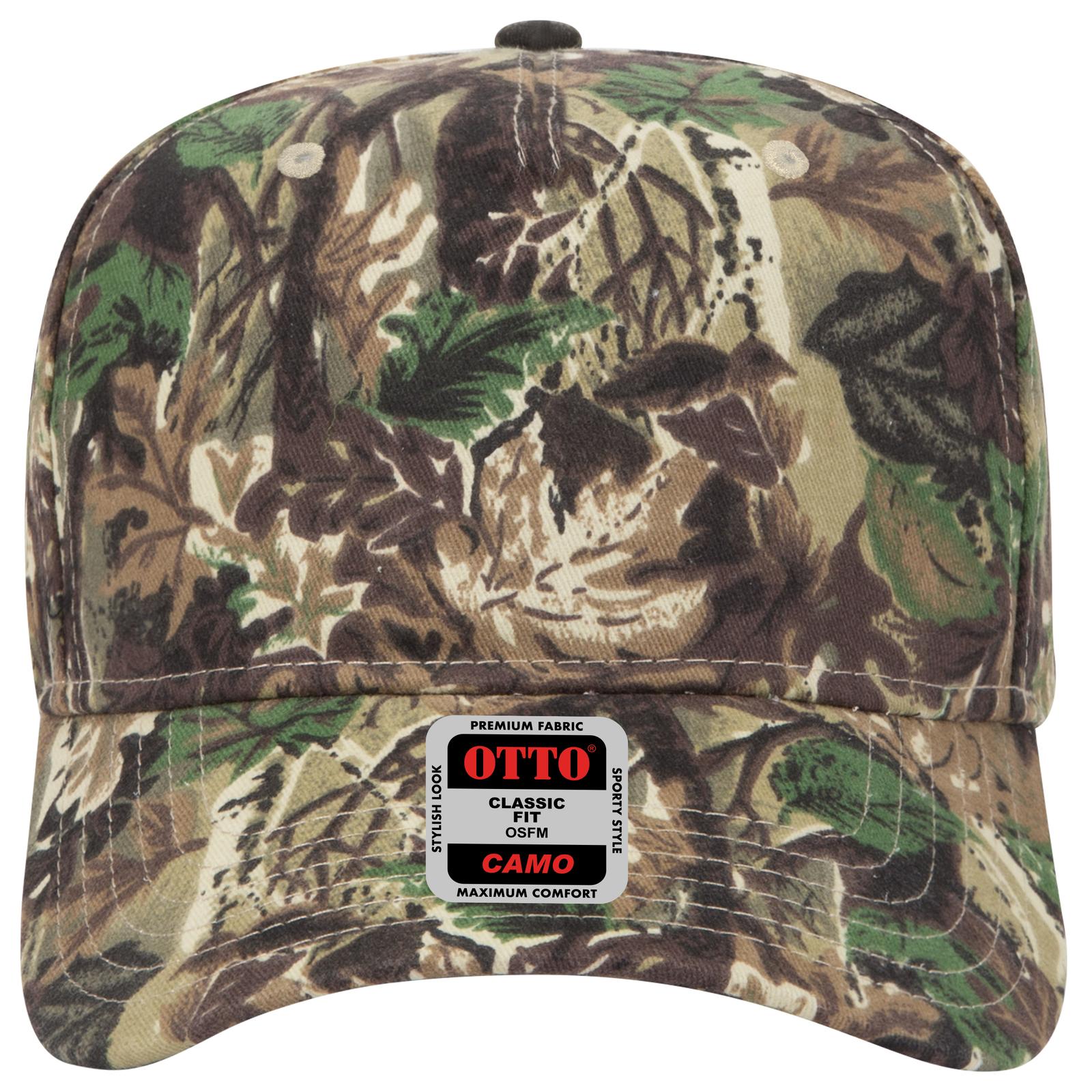 120-838 OTTO CAP Camouflage 5 Panel Mid Profile Style Cap Zoom Image