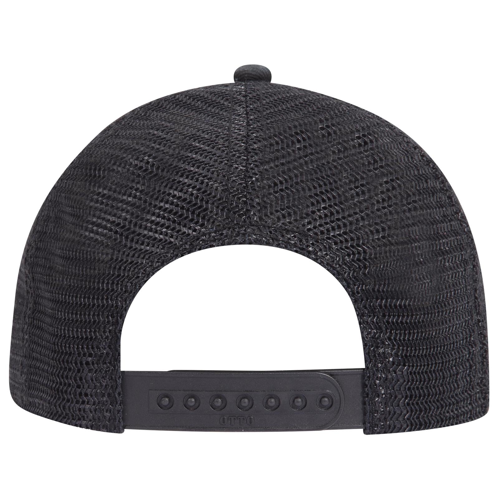 121-1281 OTTO CAP 6 Panel Low Profile Mesh Back Trucker Dad Hat - Back Image