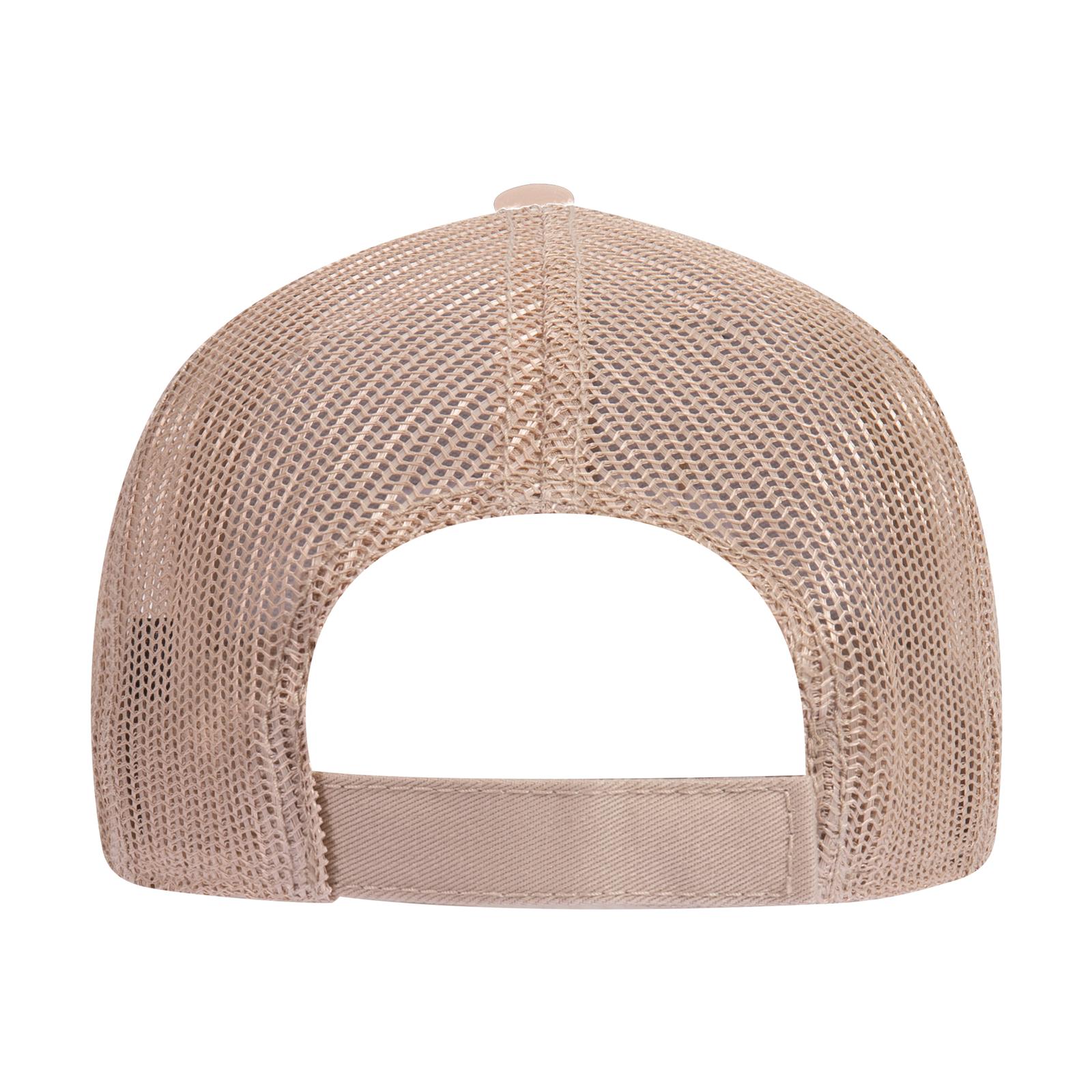 122-945 OTTO CAP 6 Panel Low Profile Mesh Back Trucker Hat - Back Image