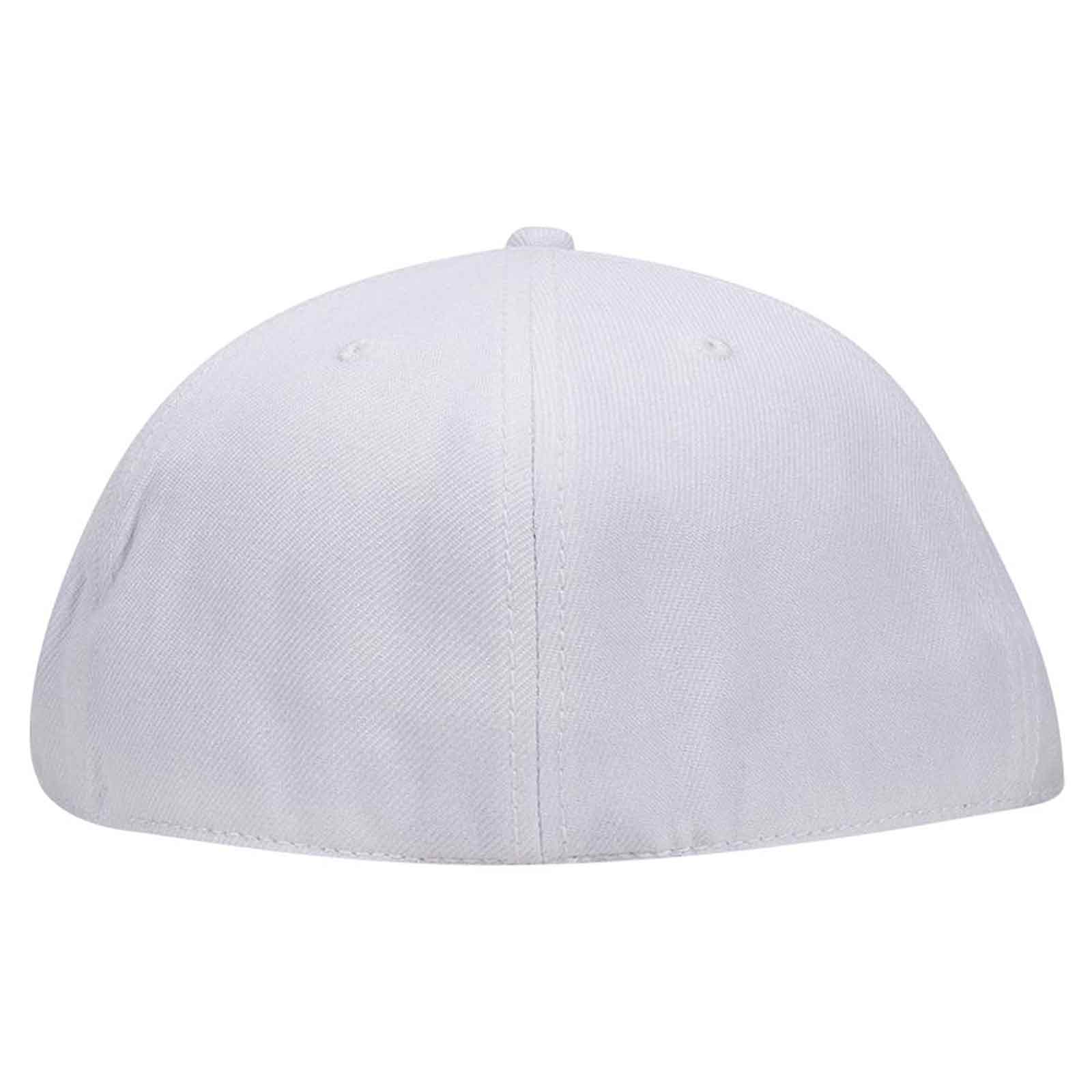 123-969 OTTO CAP " FIT" 6 Panel Mid Profile Flat Visor Baseball Cap - Back Image