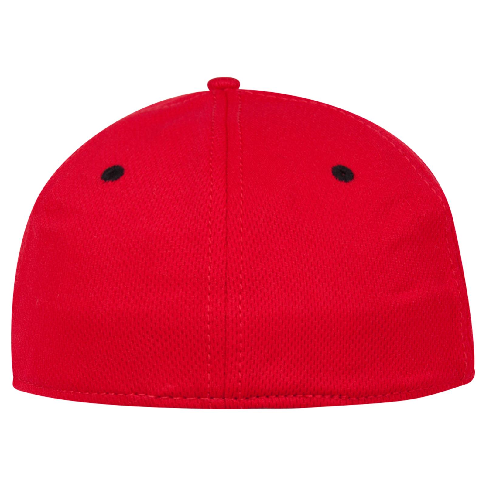 124-1159 OTTO CAP " FLEX" Fitted 6 Panel Low Profile Baseball Cap - Back Image