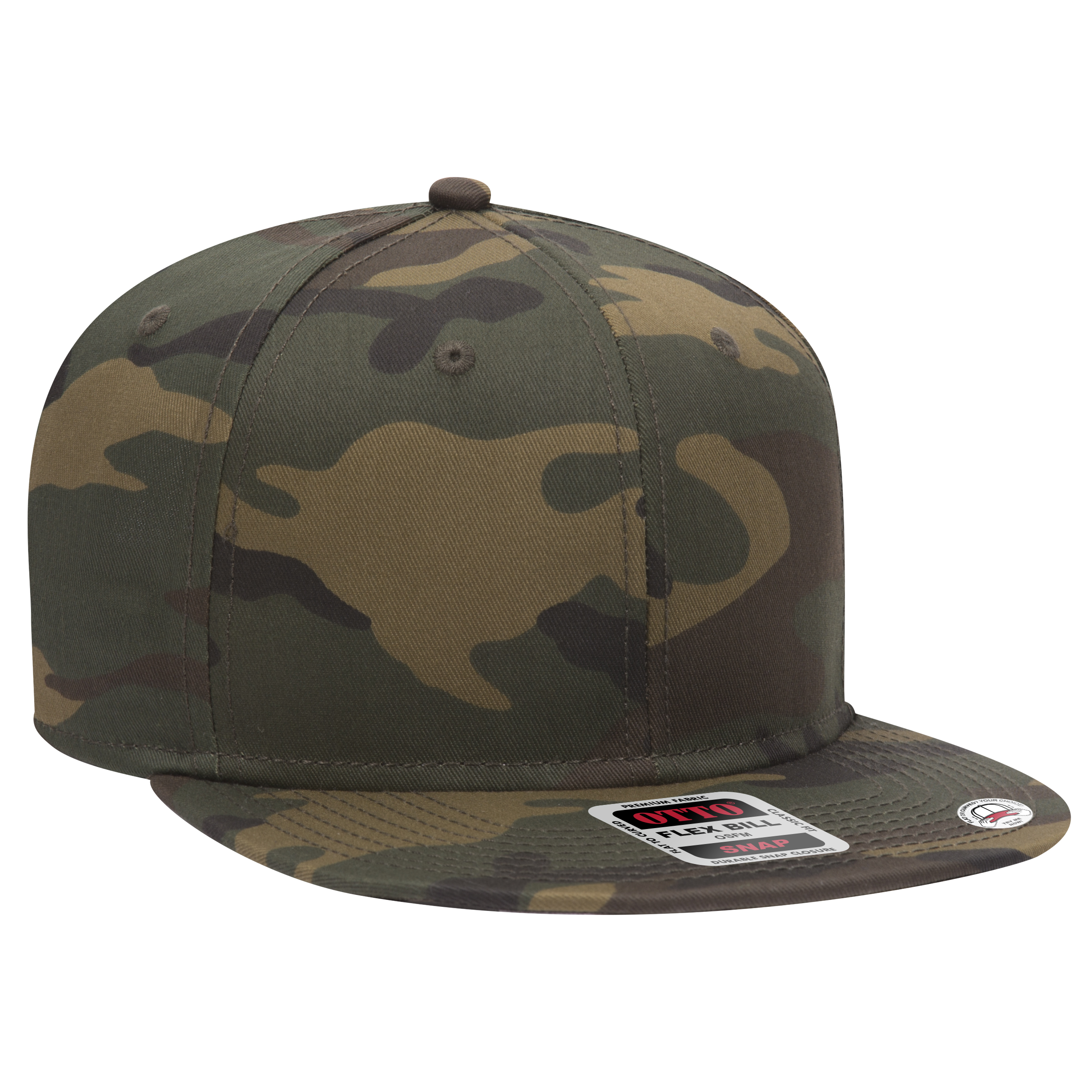 125-1038 OTTO CAP “ SNAP” 6 Panel Pro Style Snapback Hat - Siide Image