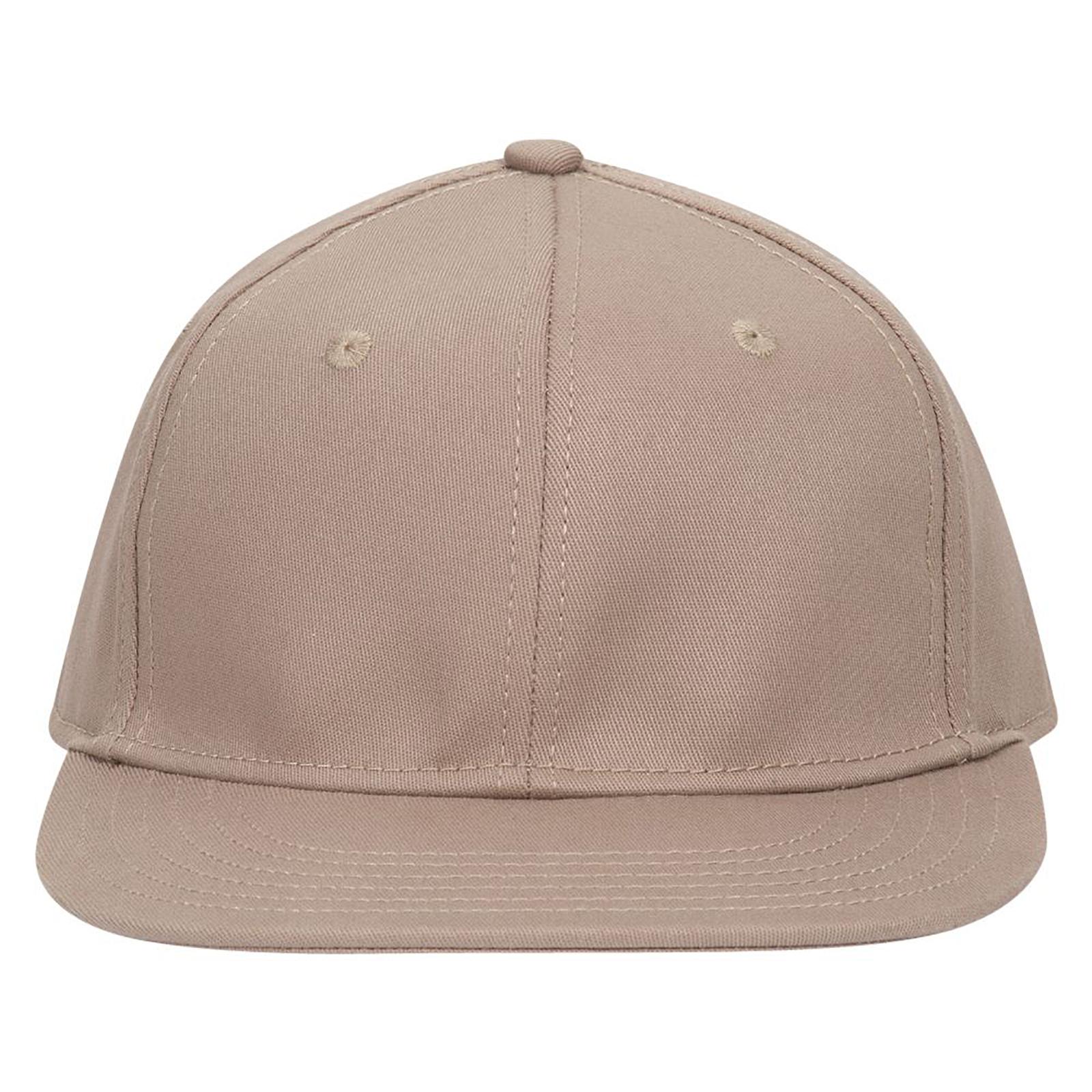13-725 OTTO CAP " FLEX" Fitted 6 Panel Mid Profile Flat Visor Baseball Cap