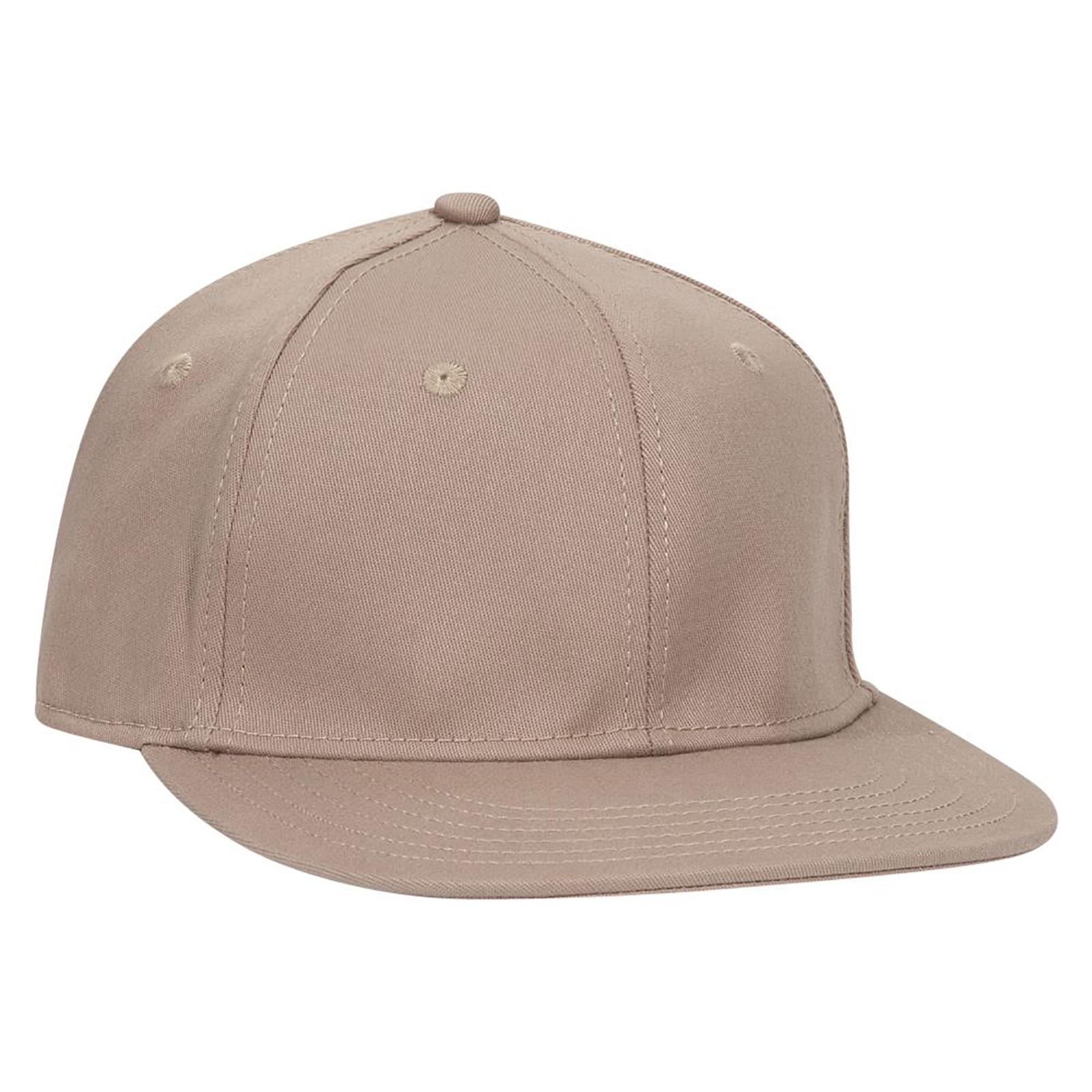 13-725 OTTO CAP " FLEX" Fitted 6 Panel Mid Profile Flat Visor Baseball Cap - Siide Image
