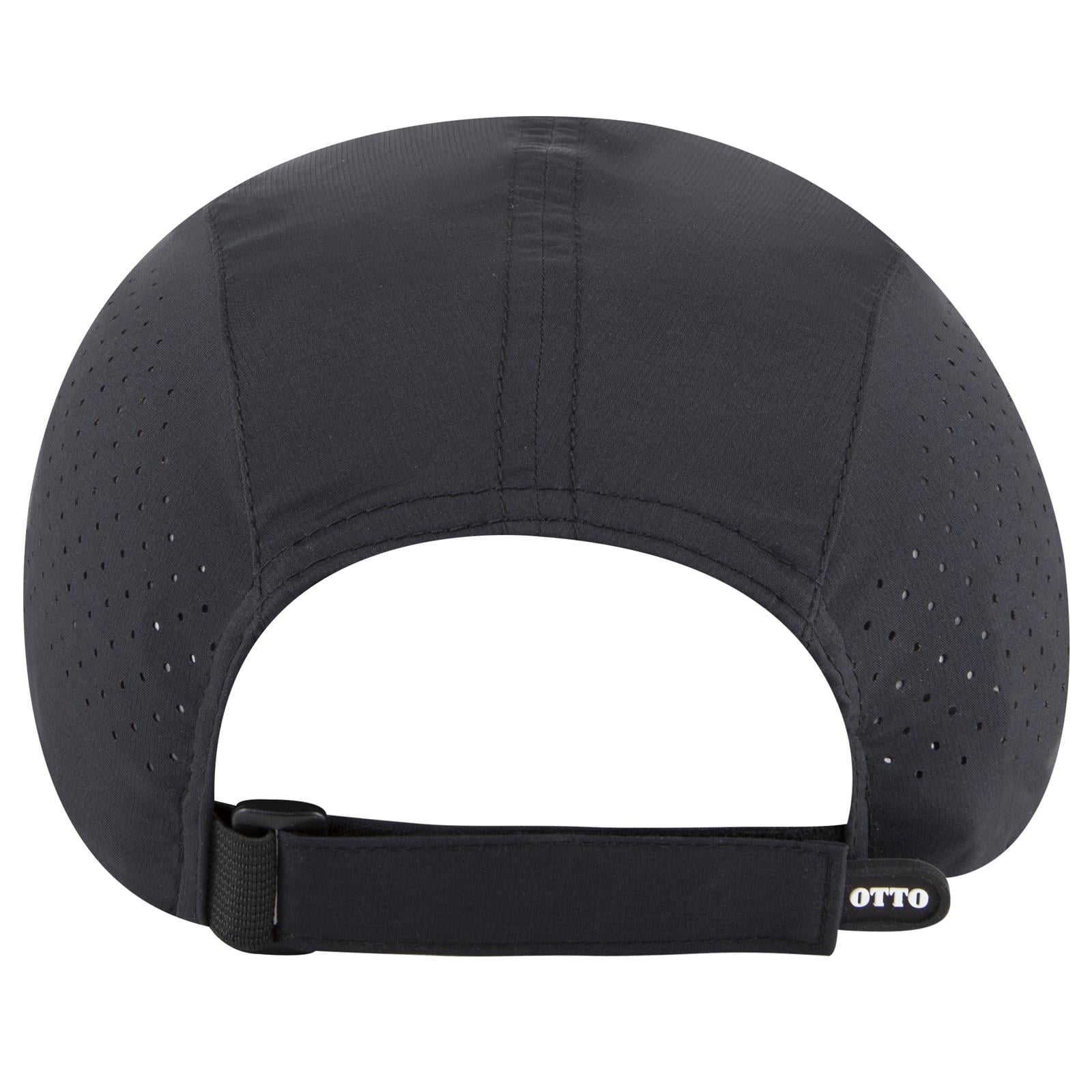 133-1 OTTO CAP 5 Panel Running Hat w/ Elastic Soft Visor - Back Image