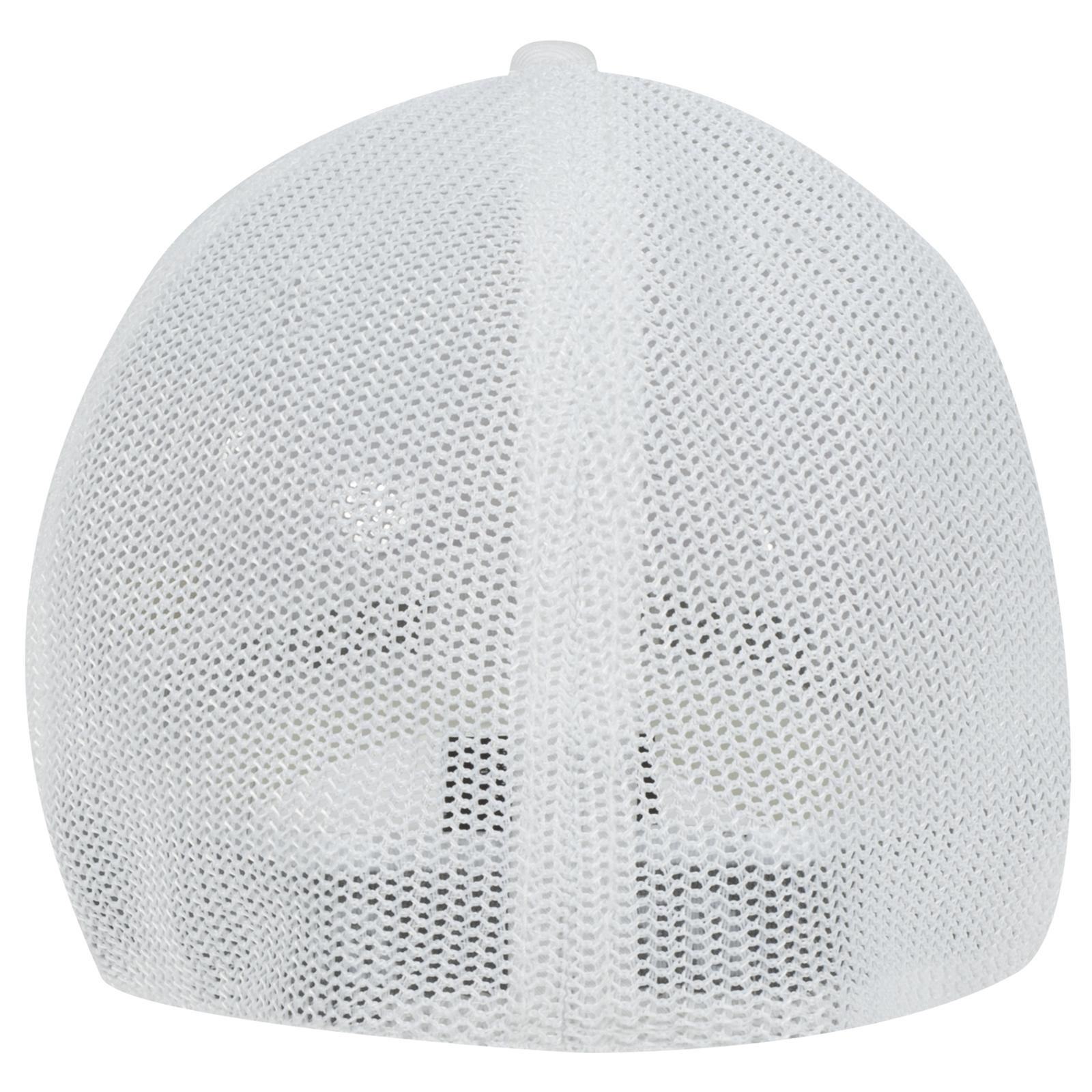 135-1230 OTTO CAP " FLEX" Fitted 6 Panel Low Profile Mesh Back Trucker Hat - Back Image