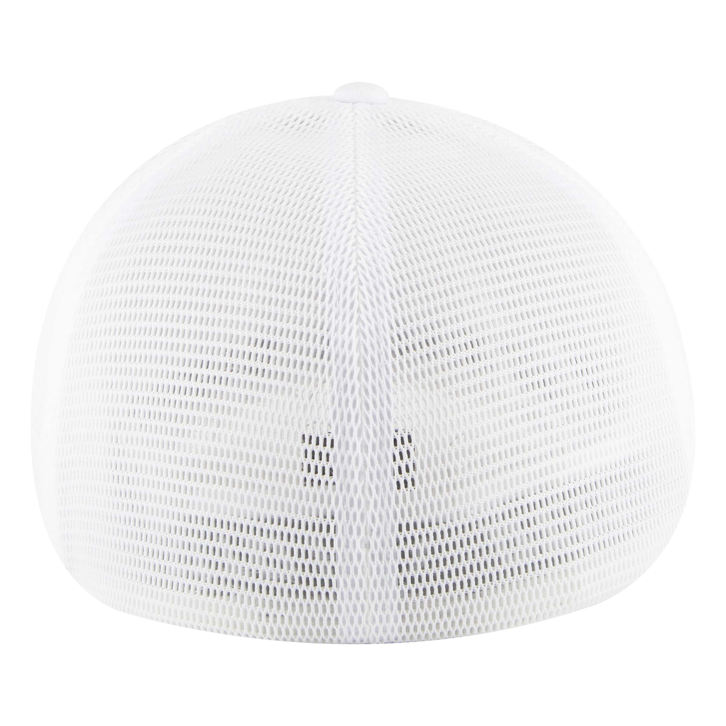 135-2 OTTO CAP " FLEX" Fitted 6 Panel Low Profile Mesh Back Trucker Hat - Back Image